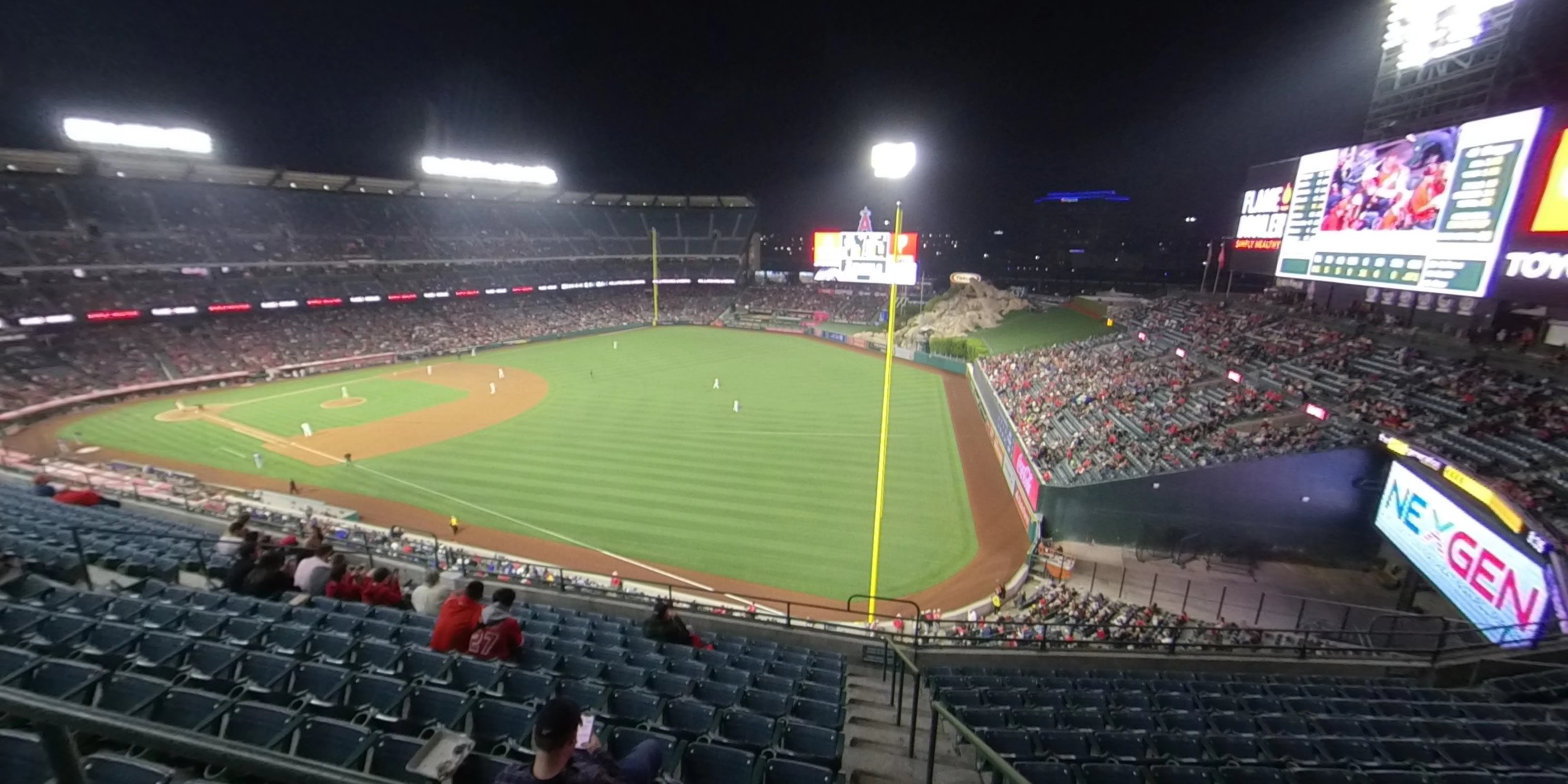 section 431 panoramic seat view  - angel stadium
