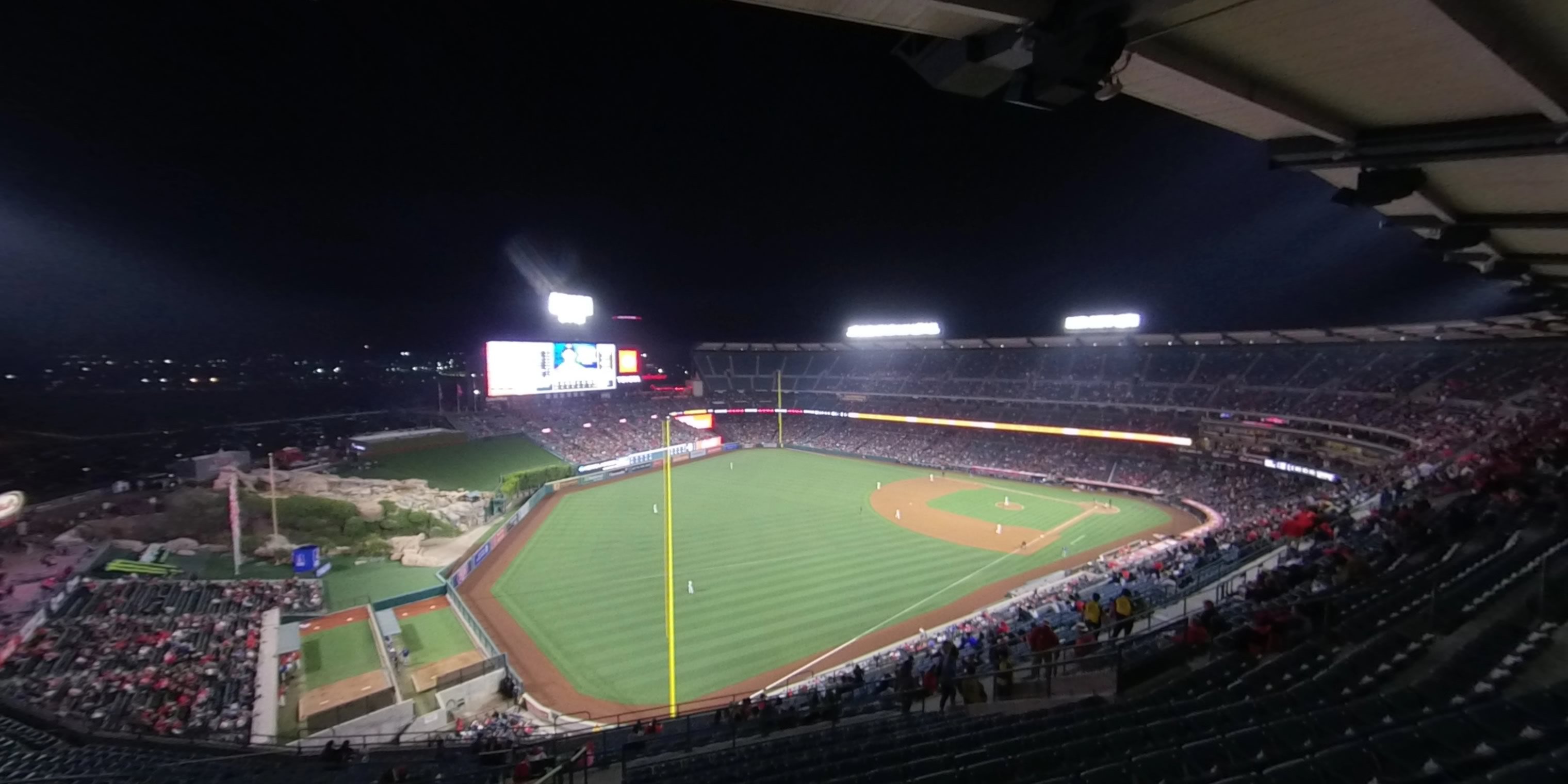 section 505 panoramic seat view  - angel stadium