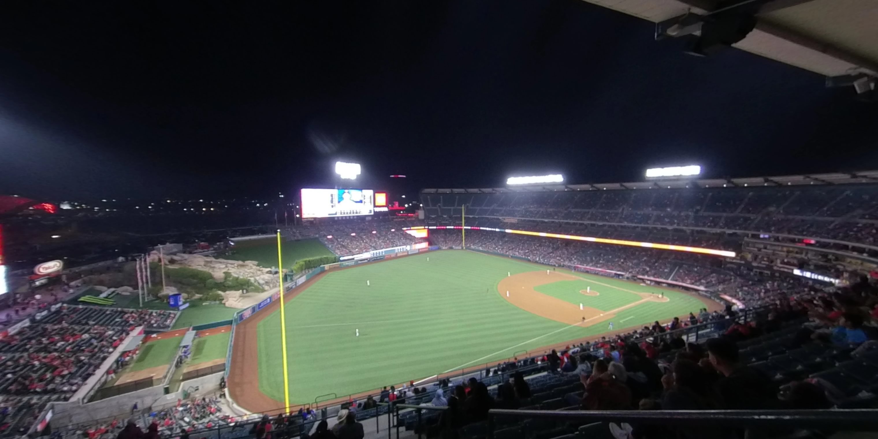 section 507 panoramic seat view  - angel stadium