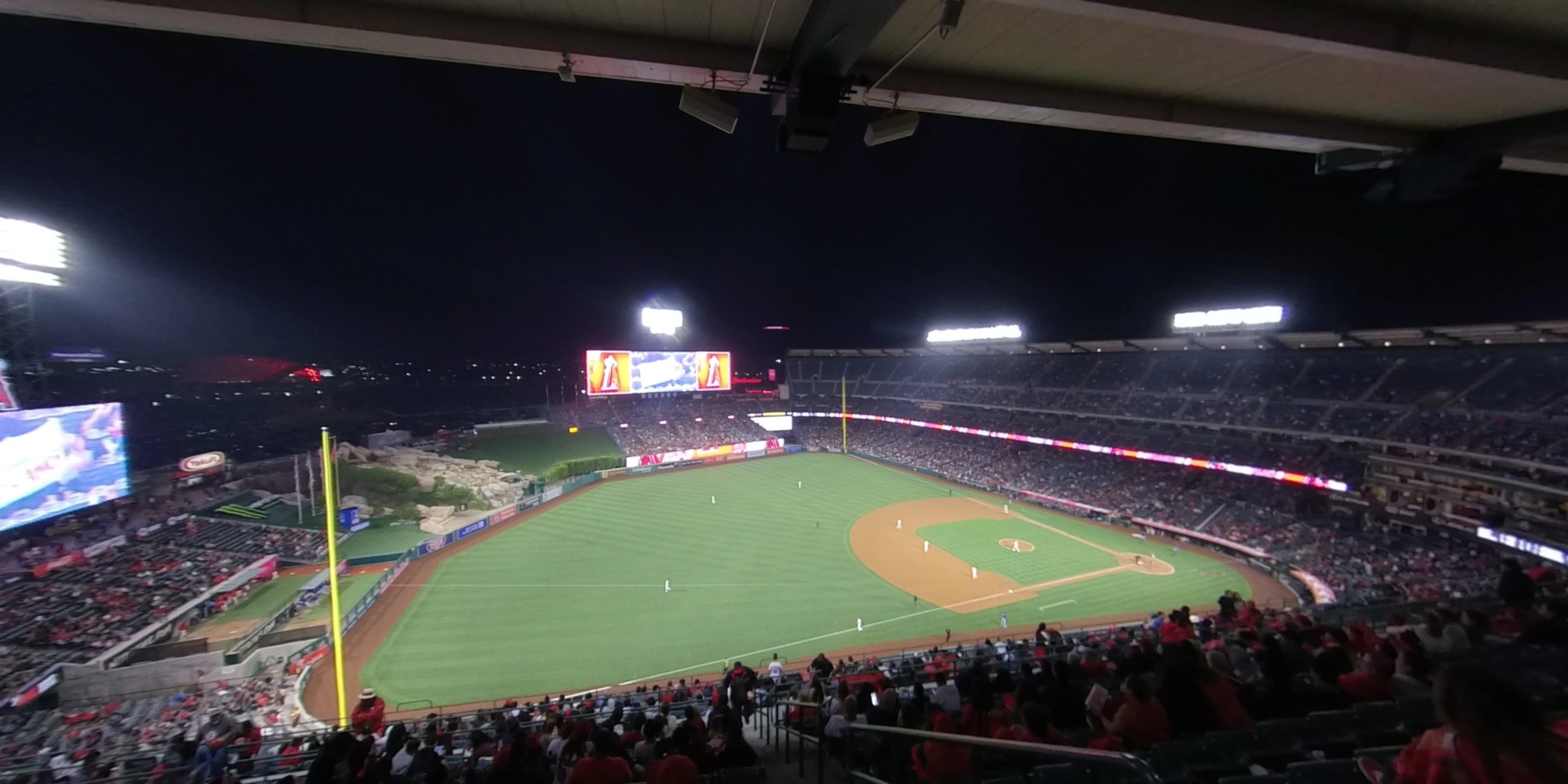 section 509 panoramic seat view  - angel stadium