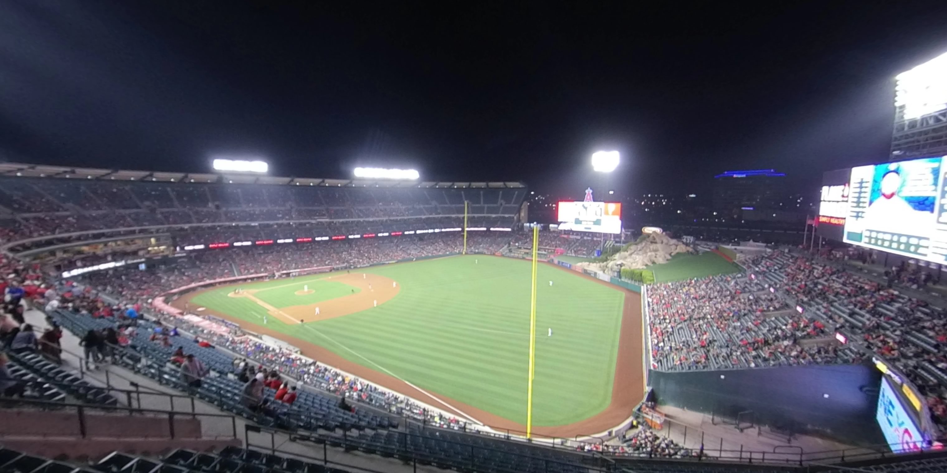 section 535 panoramic seat view  - angel stadium