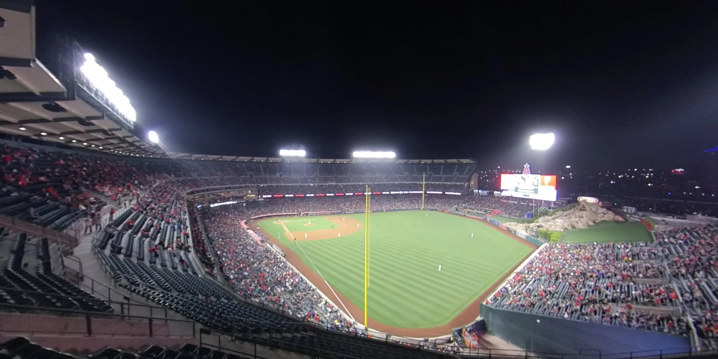 section 537 panoramic seat view  - angel stadium