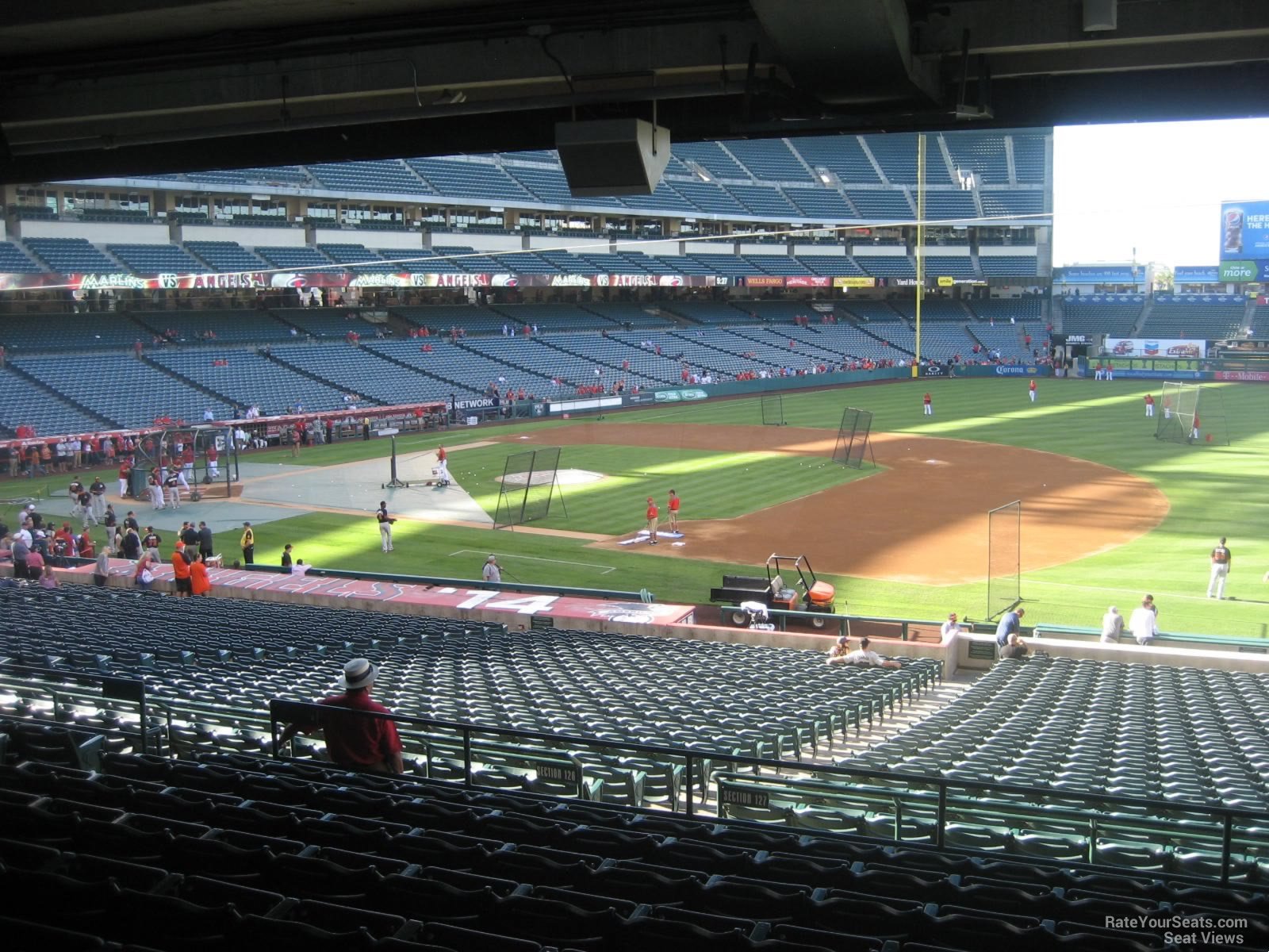 section 225, row k seat view  - angel stadium