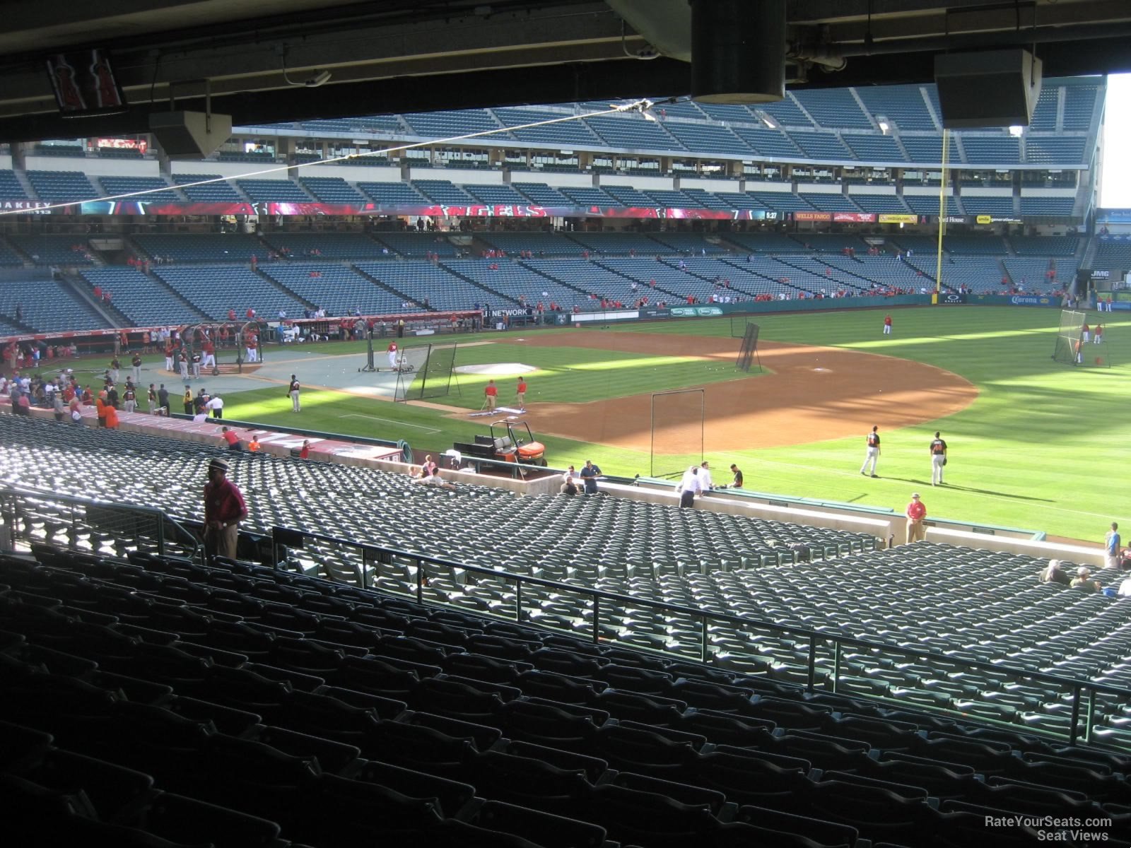 section 226, row k seat view  - angel stadium