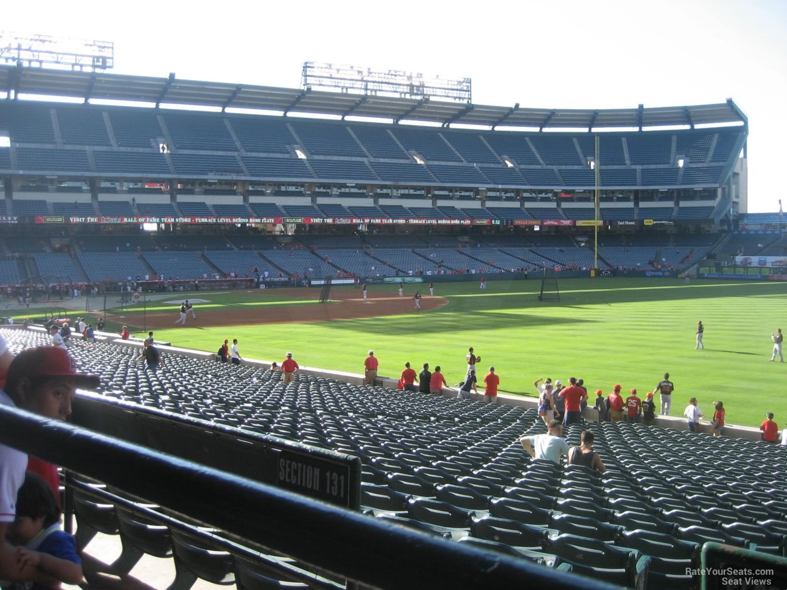 section 229, row a seat view  - angel stadium