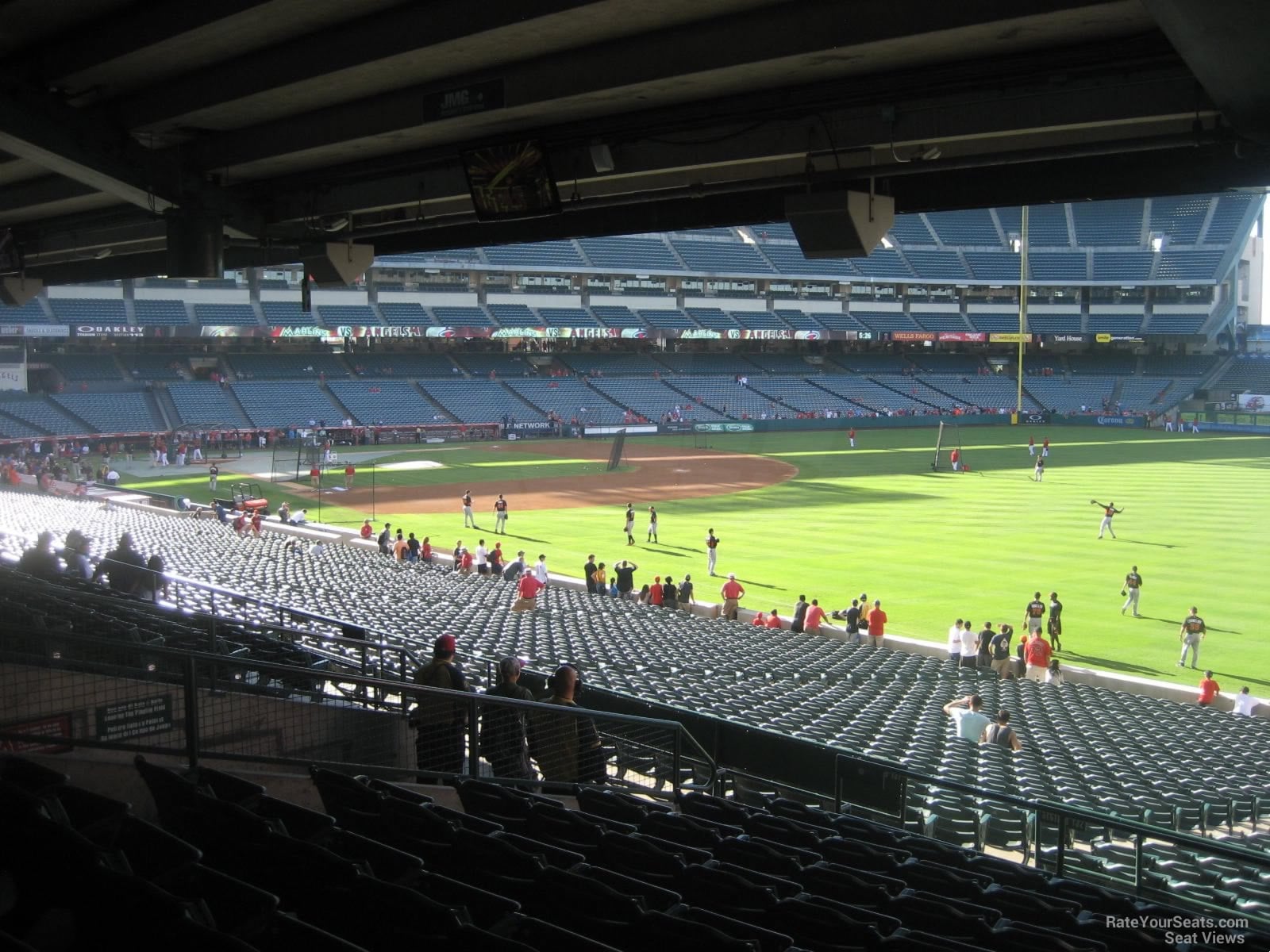 section 229, row k seat view  for baseball - angel stadium