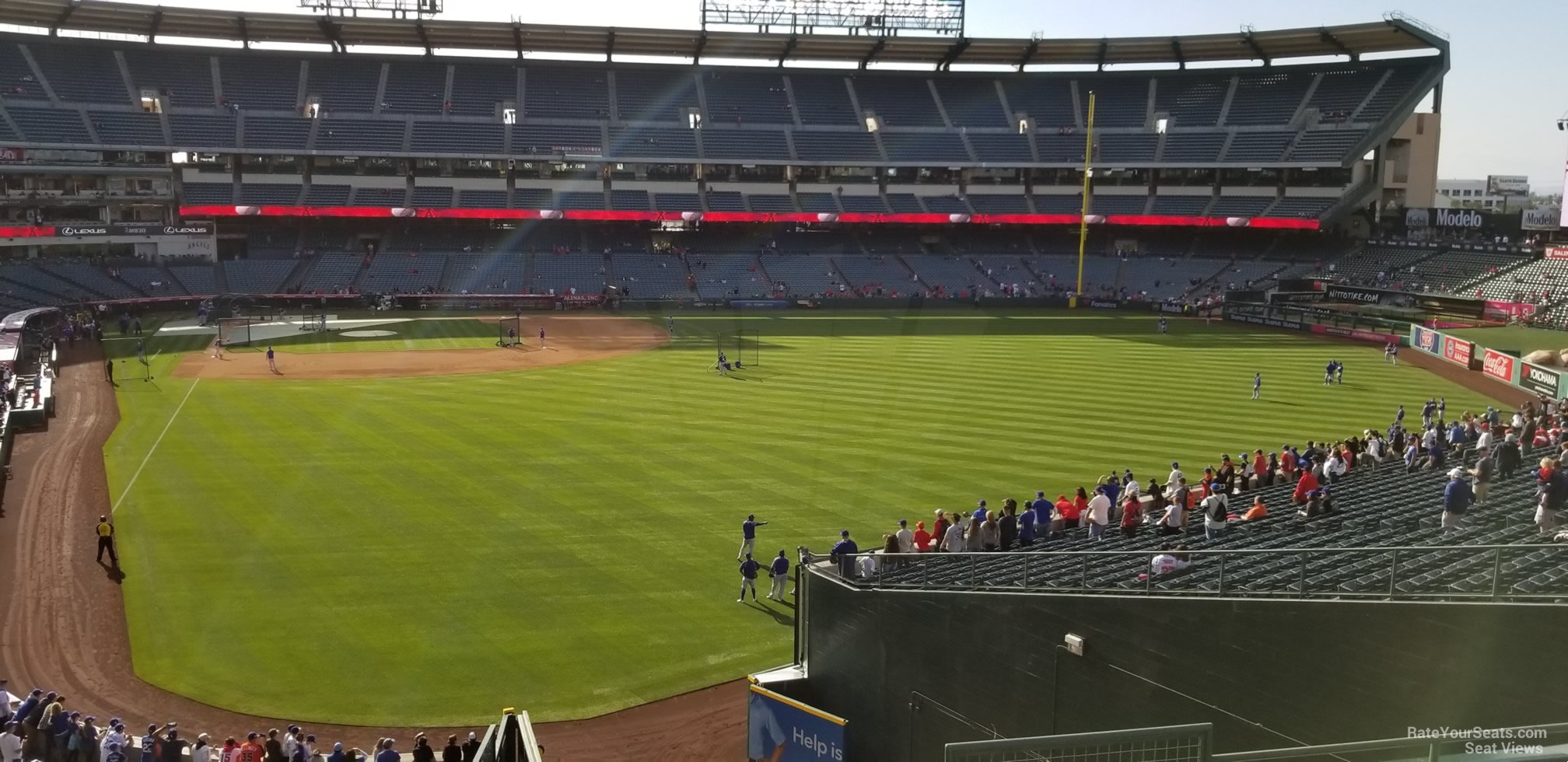 section 241, row f seat view  - angel stadium