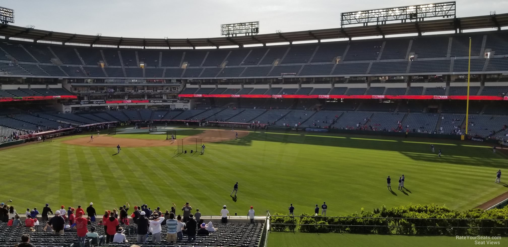 section 248, row f seat view  - angel stadium