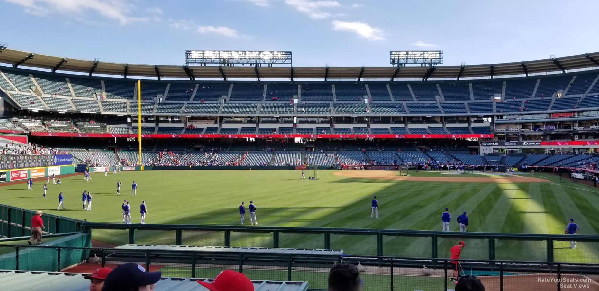 section 259, row f seat view  for baseball - angel stadium