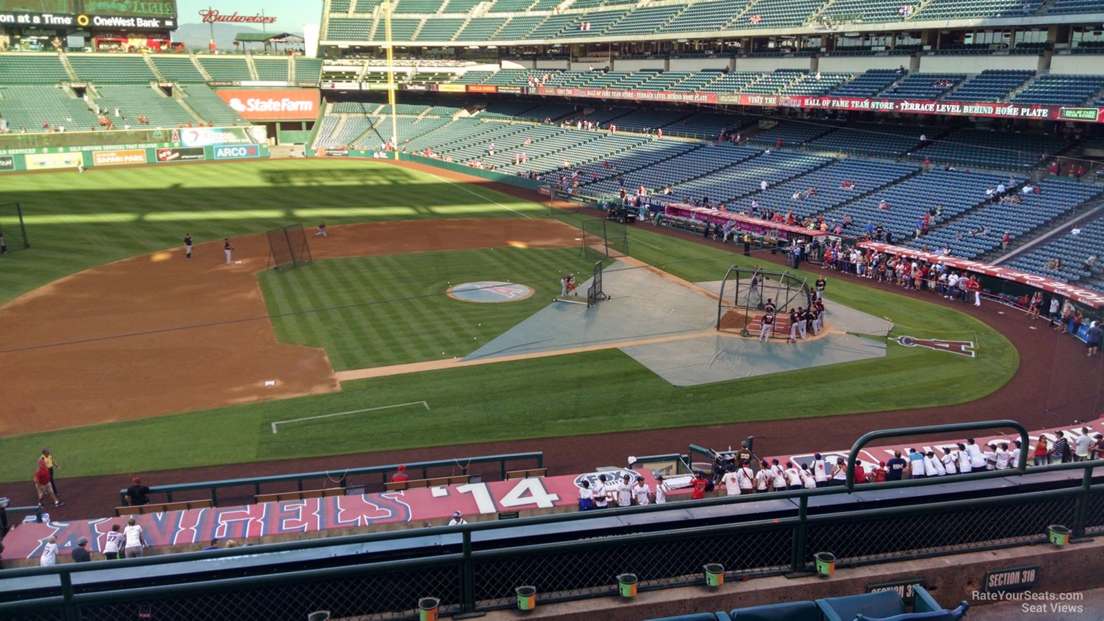 section 317 at angel stadium rateyourseats com nationals stadium seating chart with rows