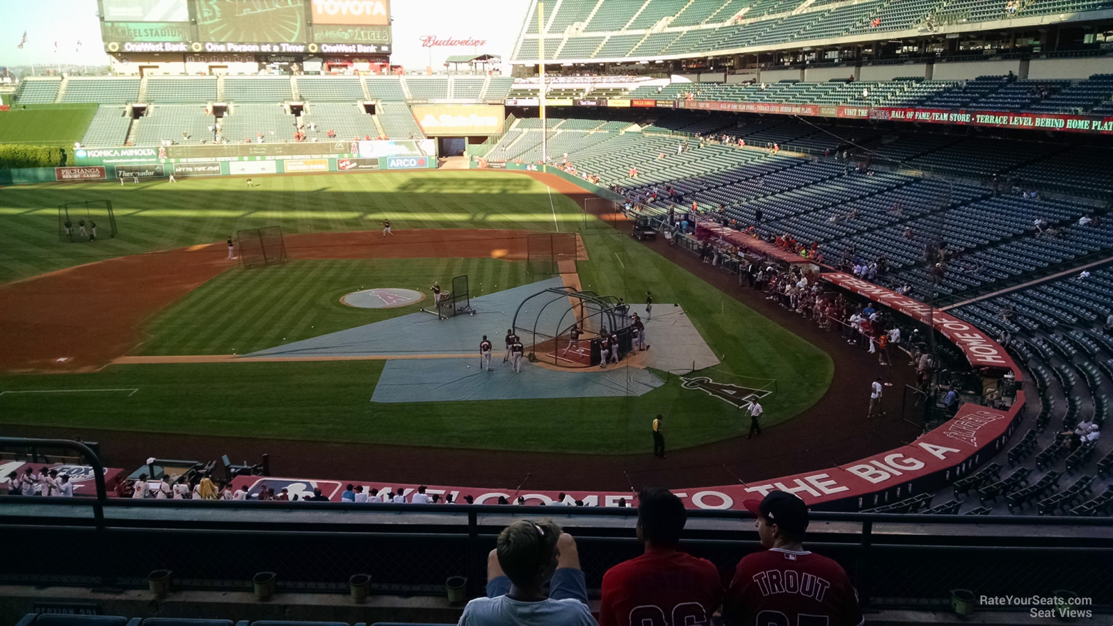 Section 321 at Angel Stadium