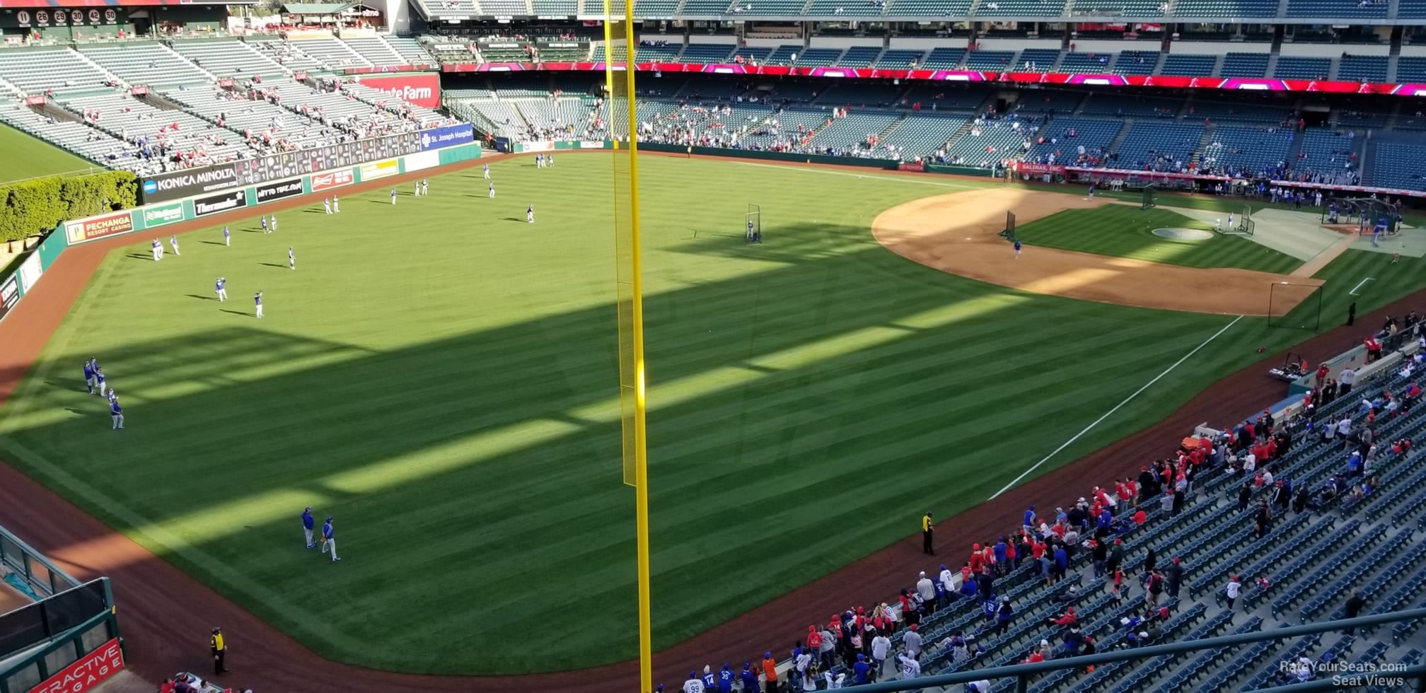 section 404, row e seat view  for baseball - angel stadium