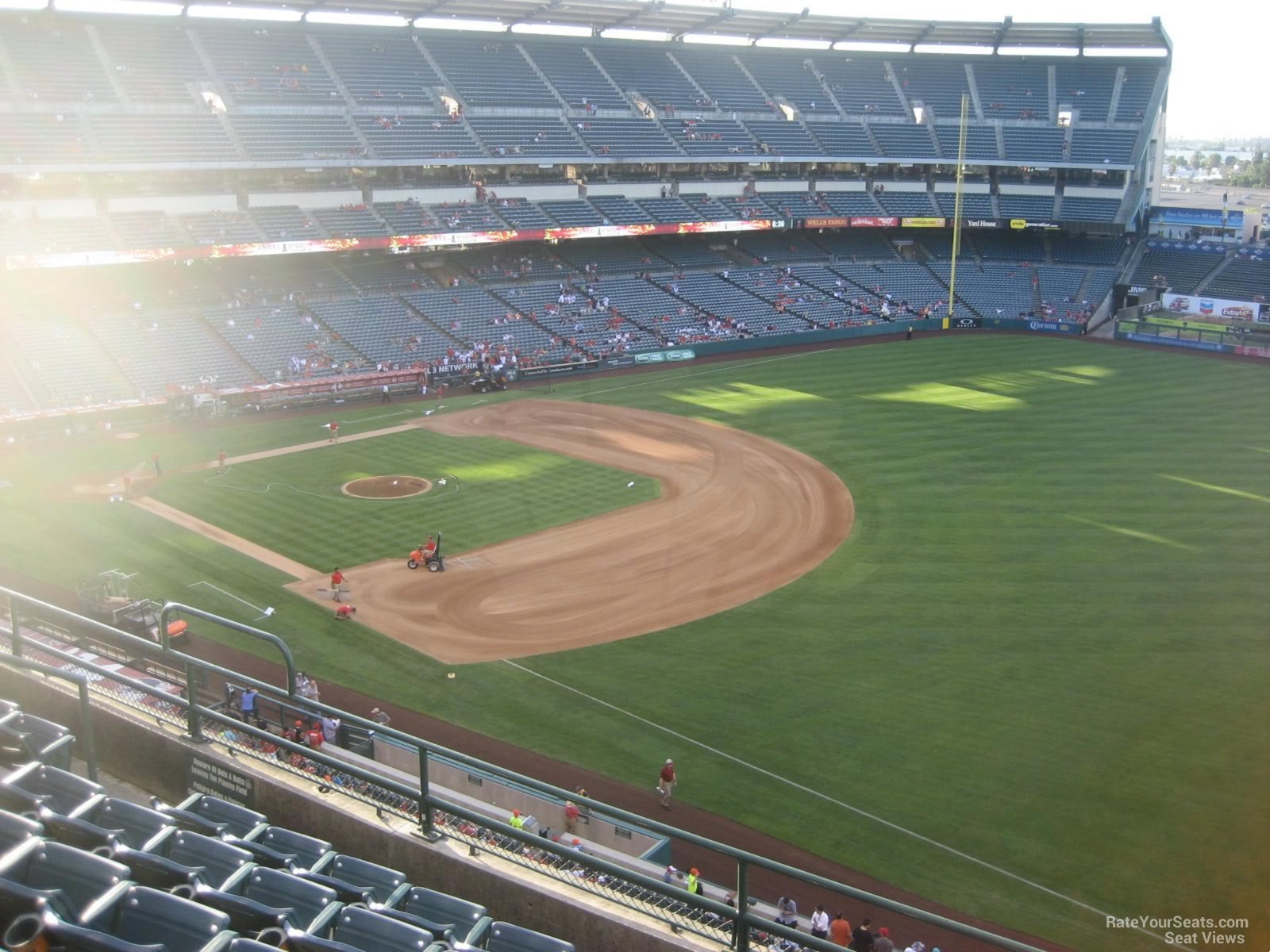 section 429, row f seat view  - angel stadium