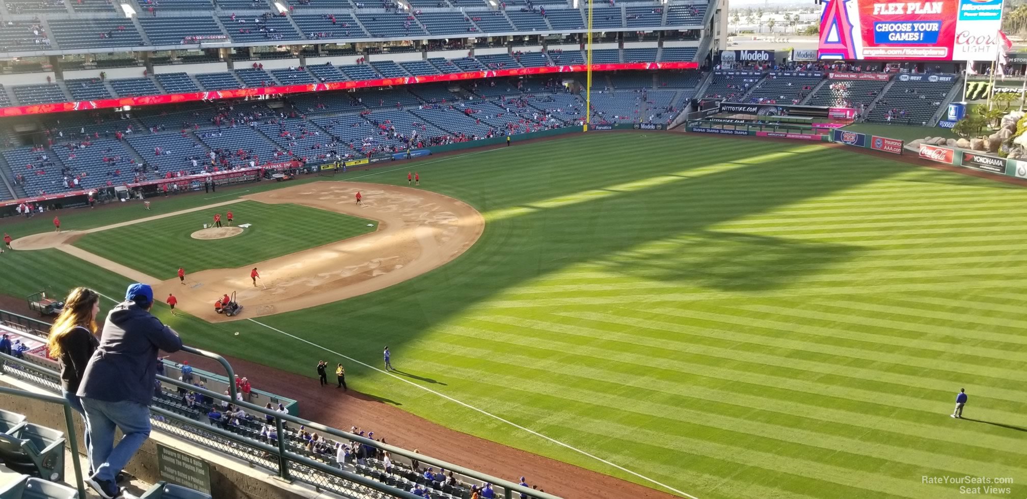 section 430, row e seat view  - angel stadium