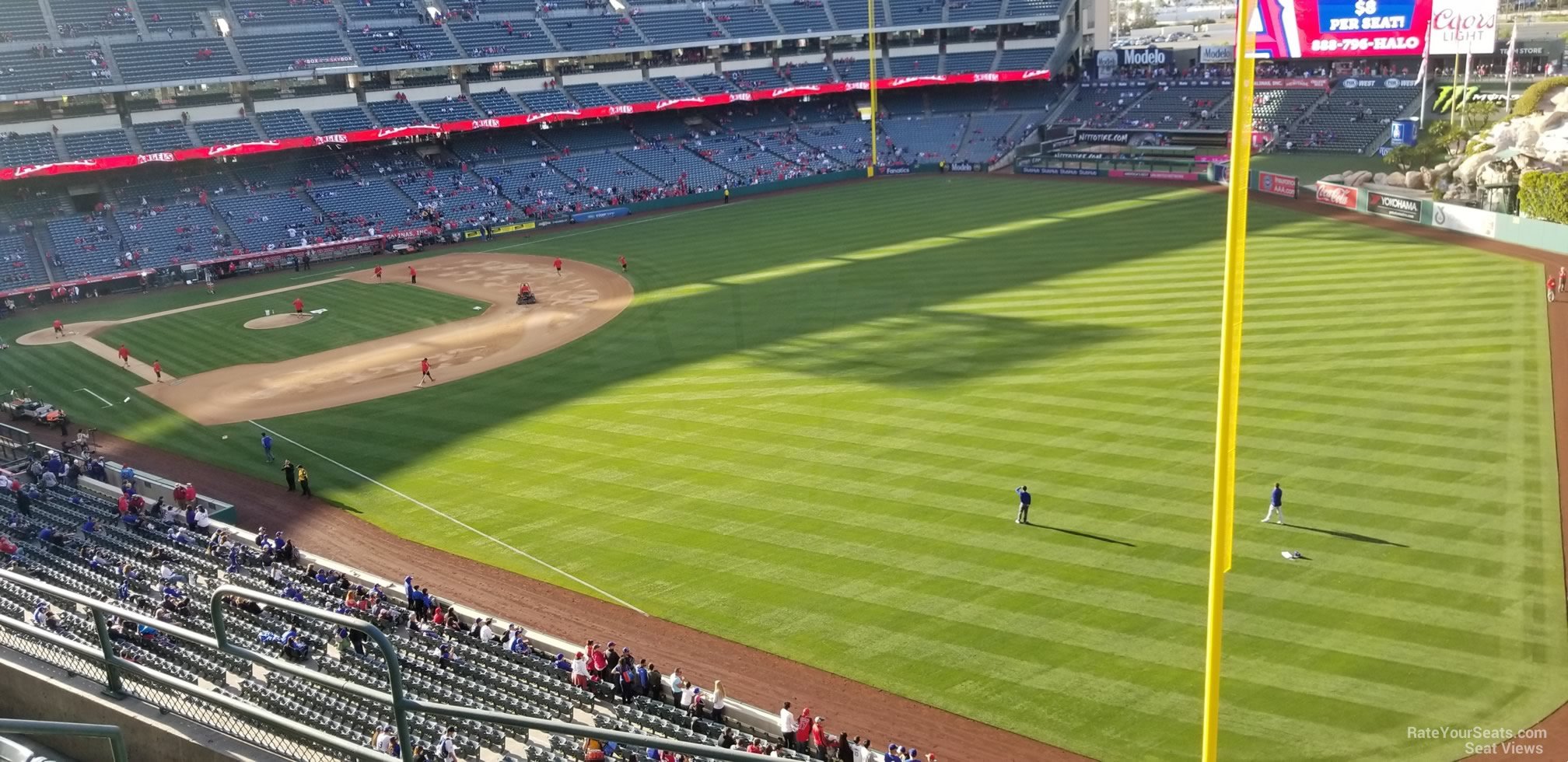 section 432, row e seat view  - angel stadium
