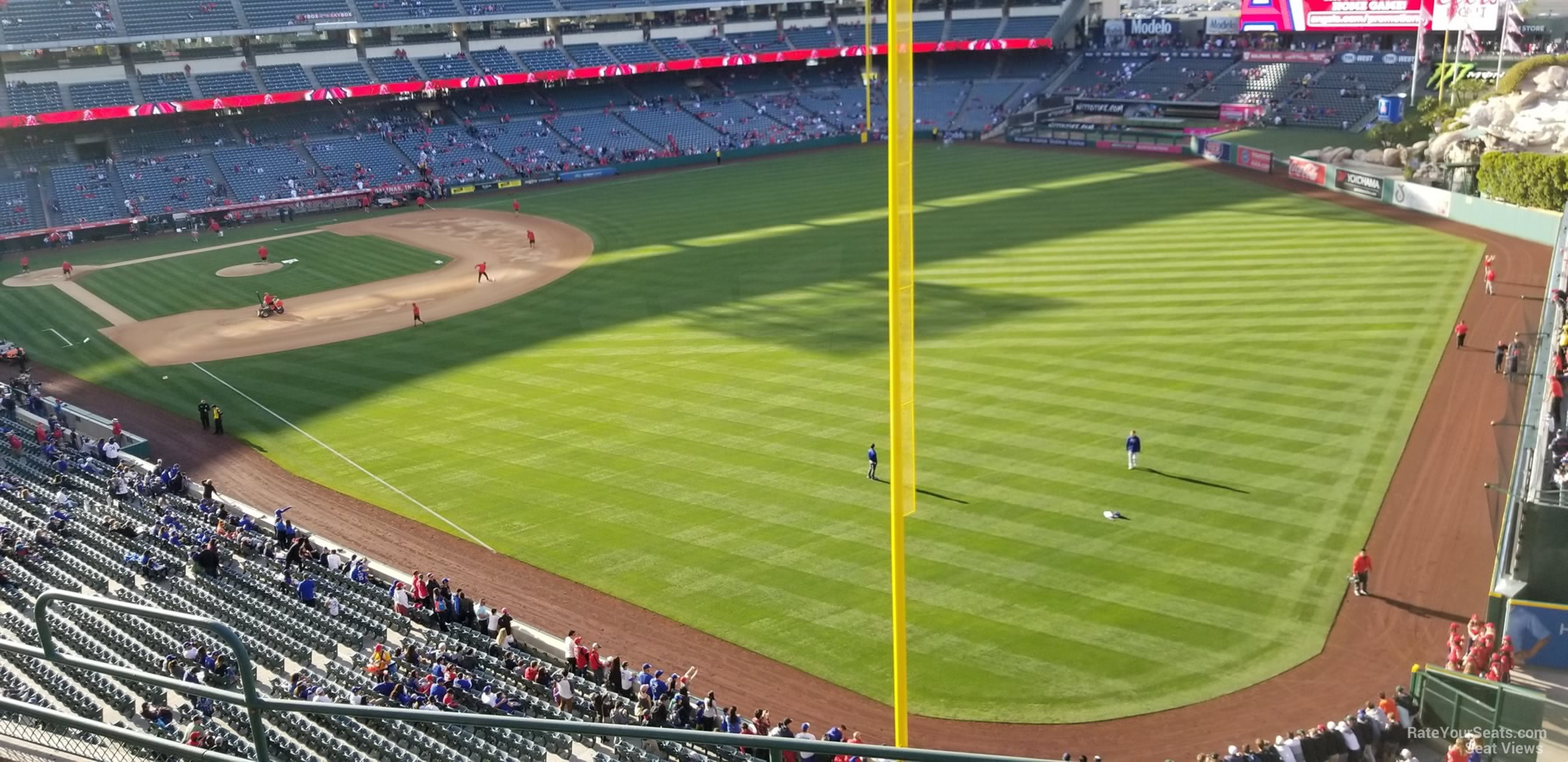 section 433, row e seat view  - angel stadium