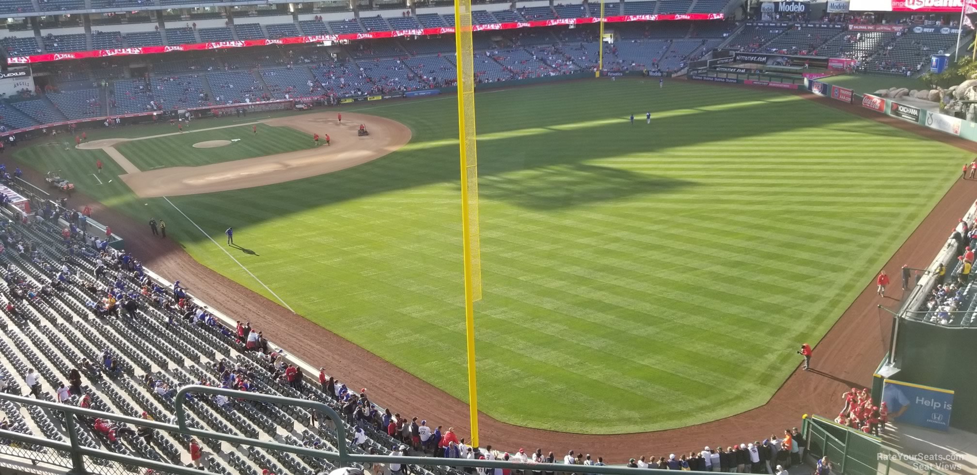 section 434, row e seat view  - angel stadium