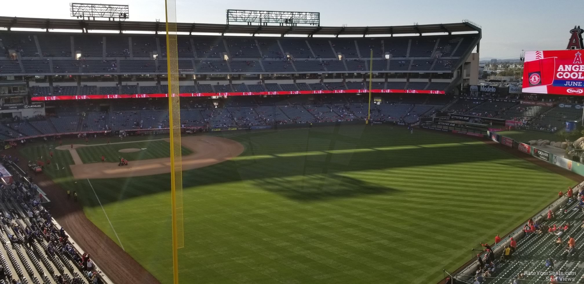section 435, row e seat view  - angel stadium