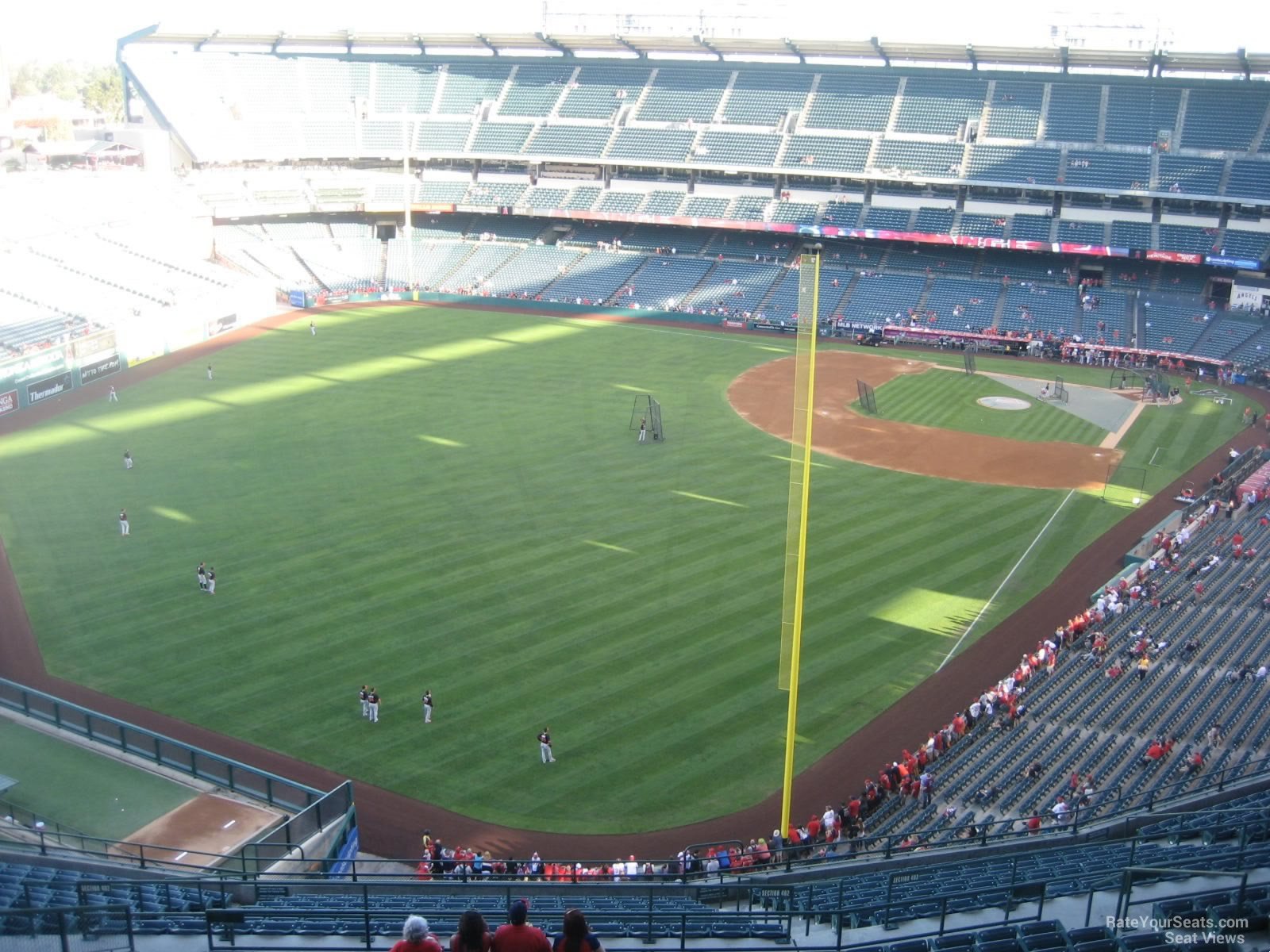 section 503, row r seat view  - angel stadium
