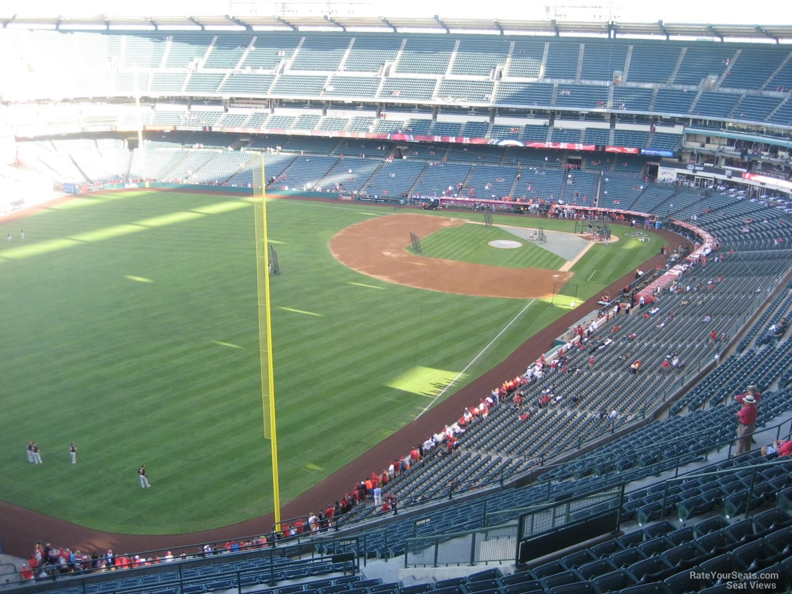 section 504, row r seat view  - angel stadium