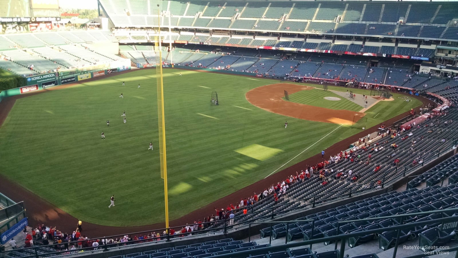 section 505, row c seat view  for baseball - angel stadium