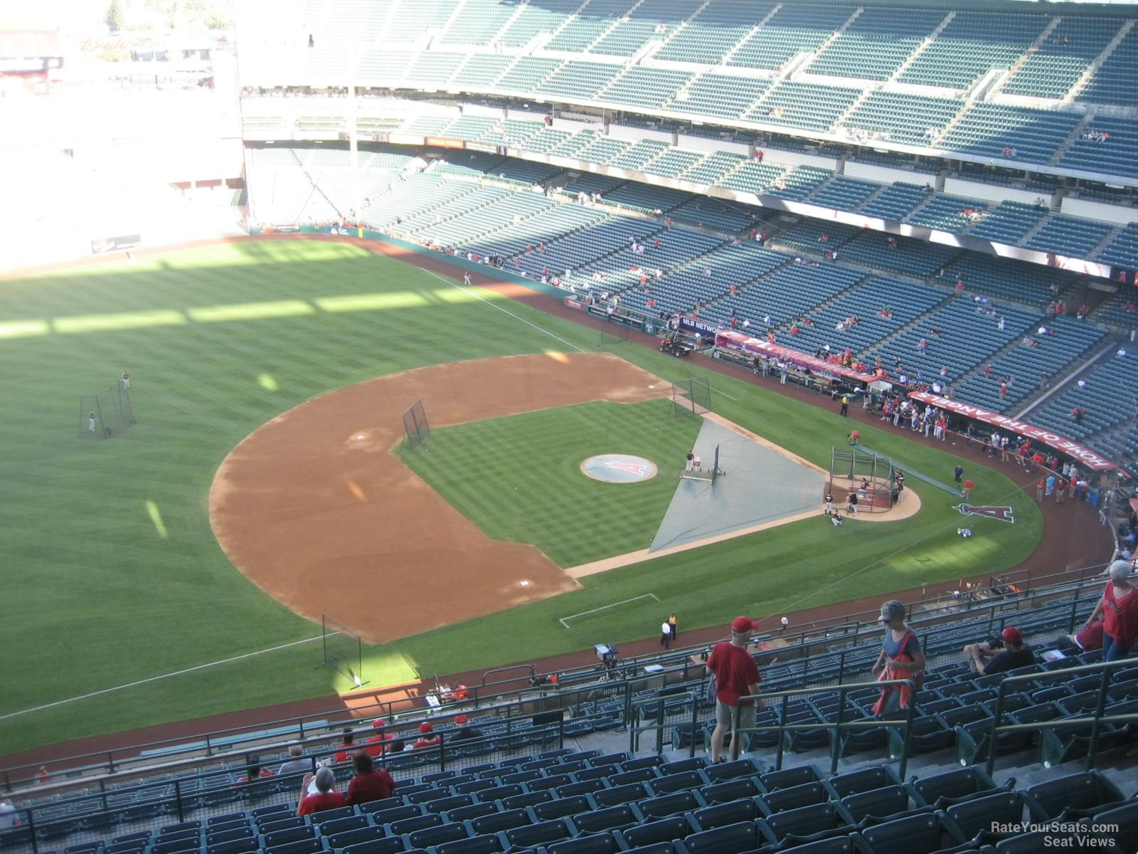 section 511, row r seat view  - angel stadium