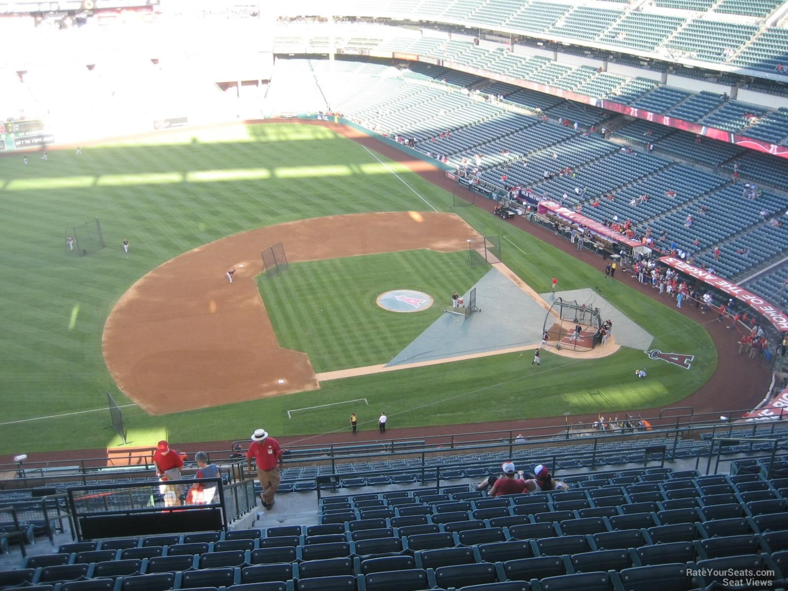 section 513, row r seat view  - angel stadium