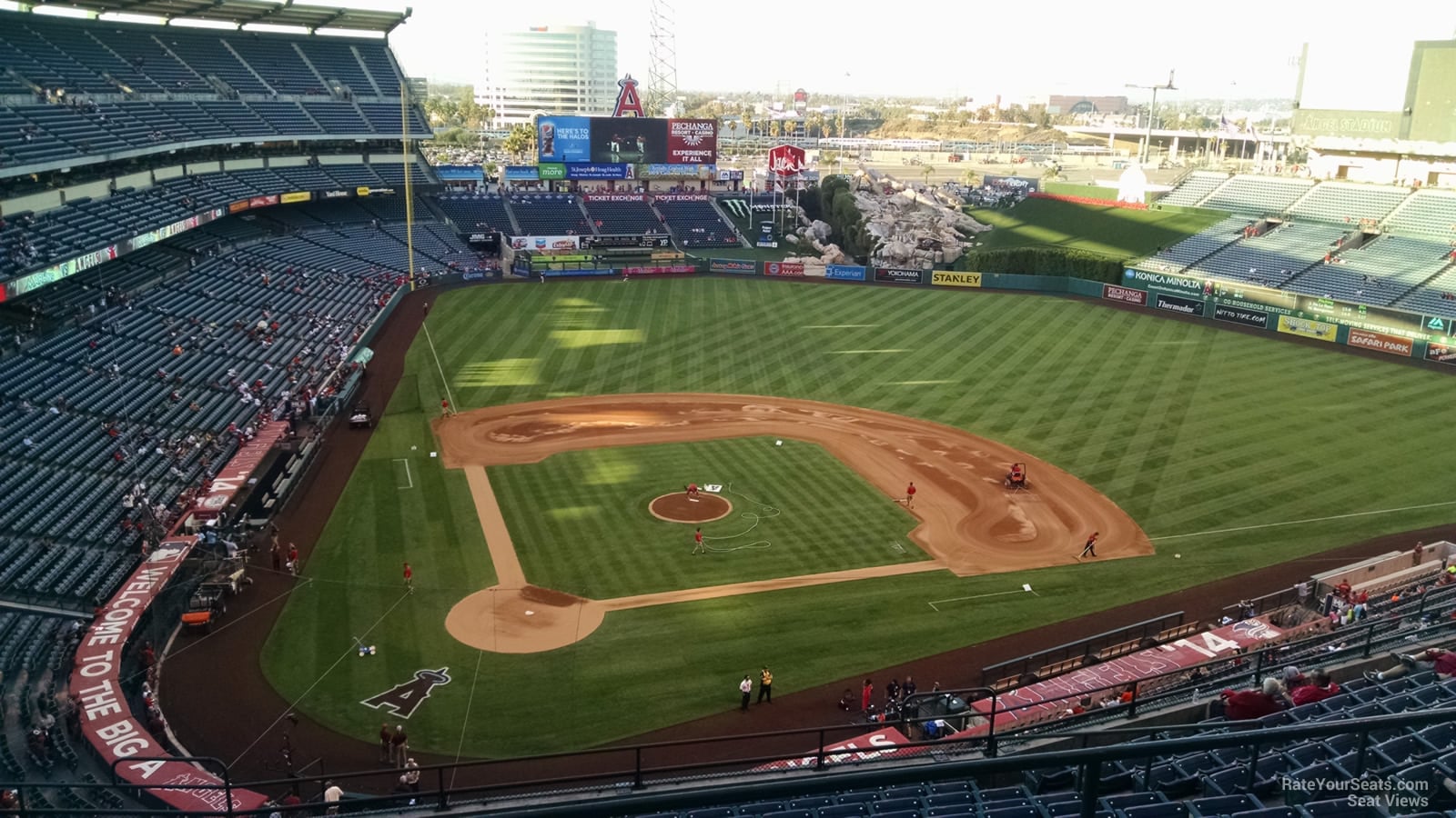 section 524, row c seat view  for baseball - angel stadium