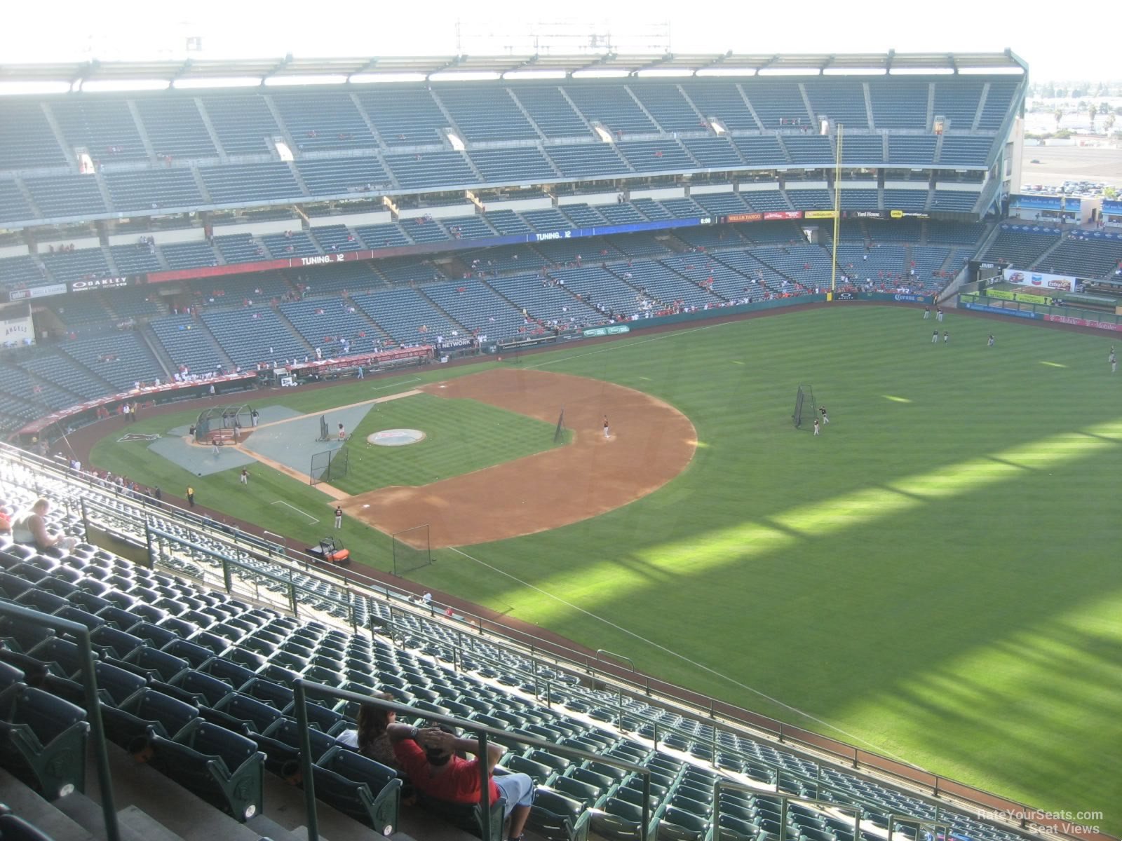 section 534, row r seat view  - angel stadium