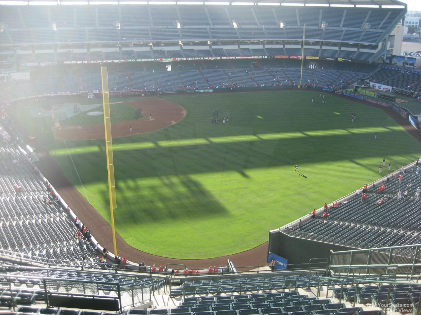 section 539, row r seat view  - angel stadium