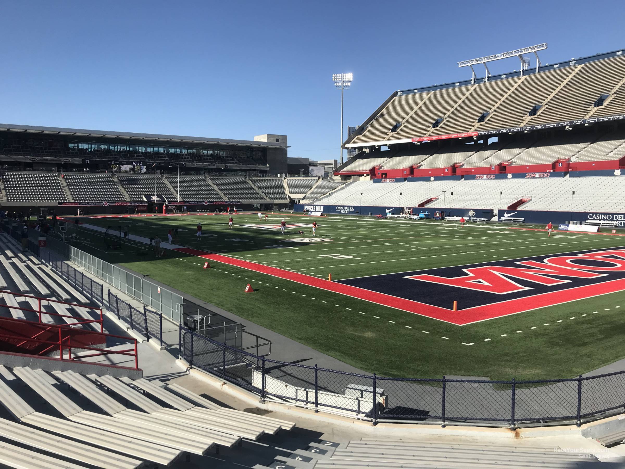 section 15, row 15 seat view  - arizona stadium