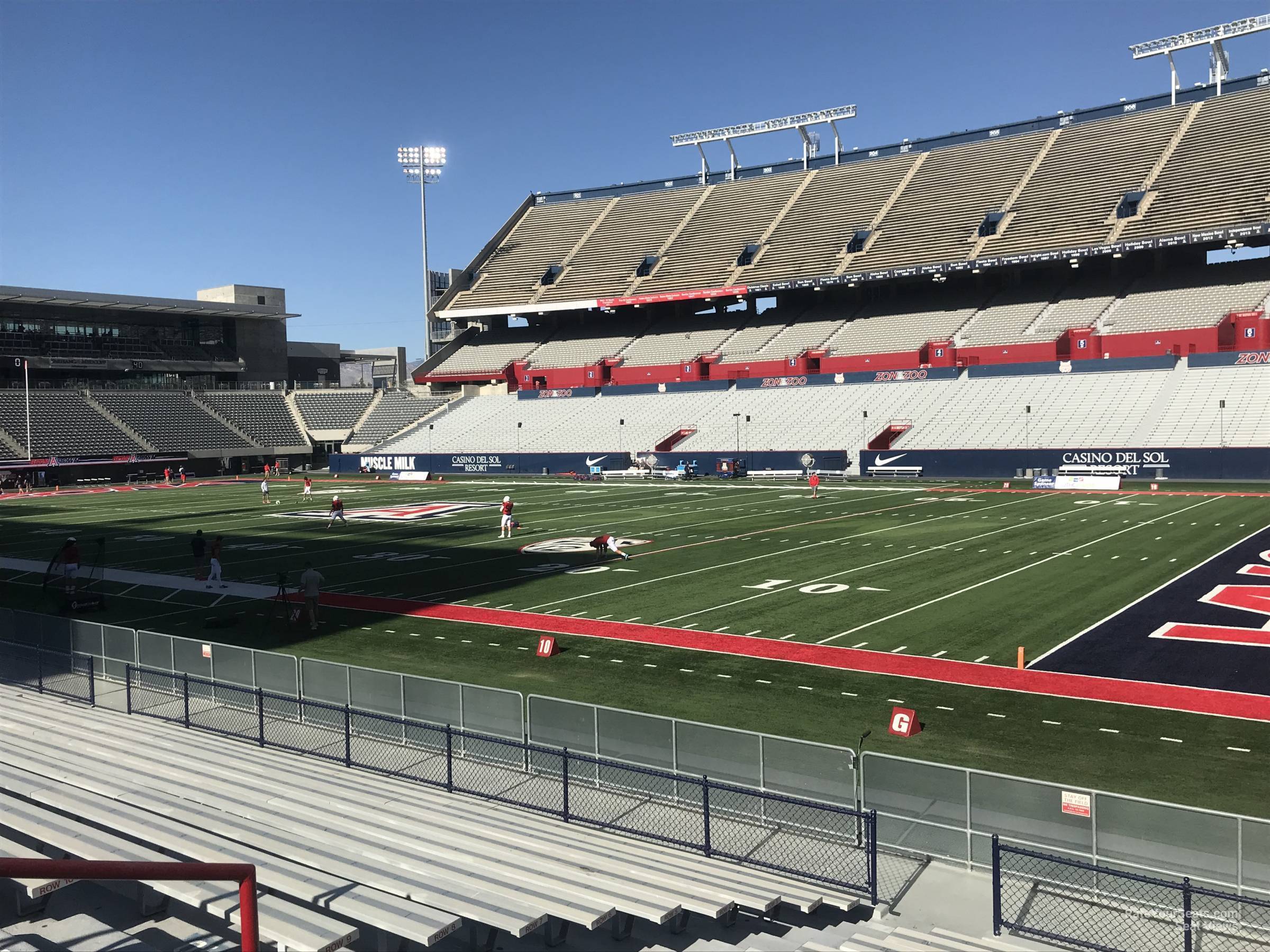 section 17, row 15 seat view  - arizona stadium