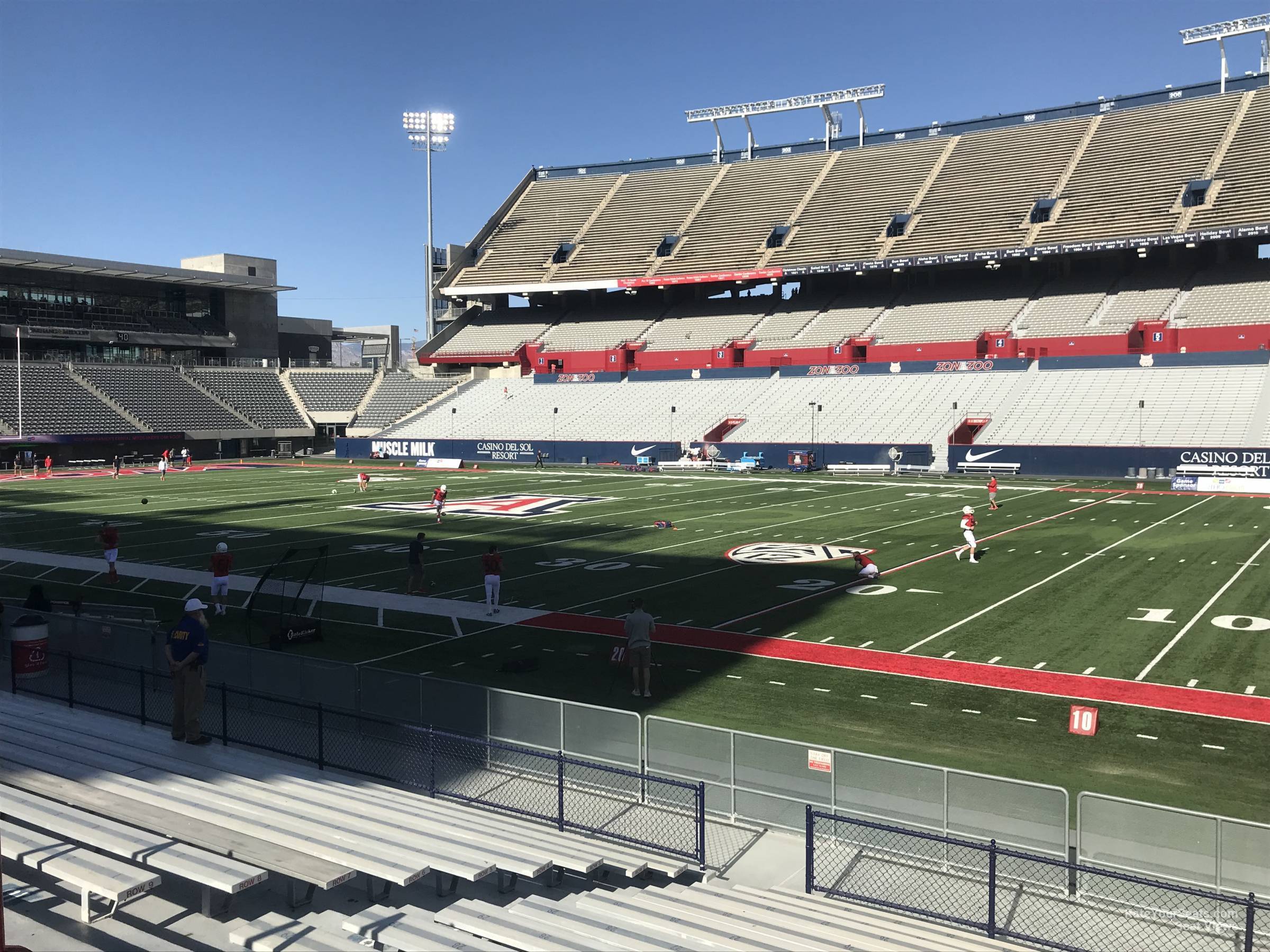 section 18, row 15 seat view  - arizona stadium