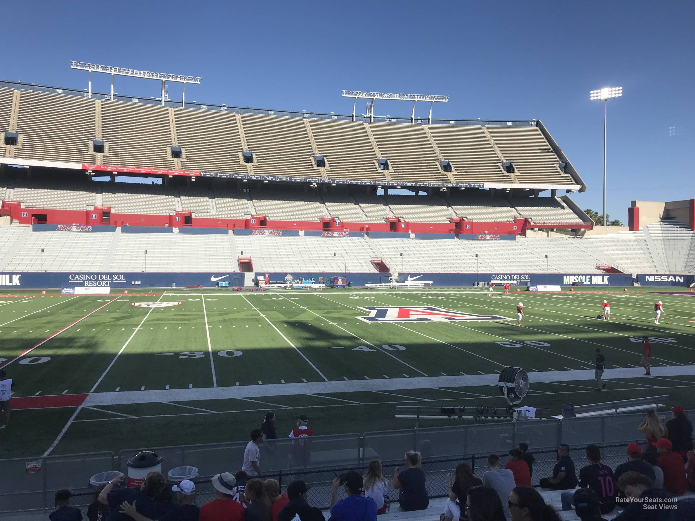 section 22, row 15 seat view  - arizona stadium