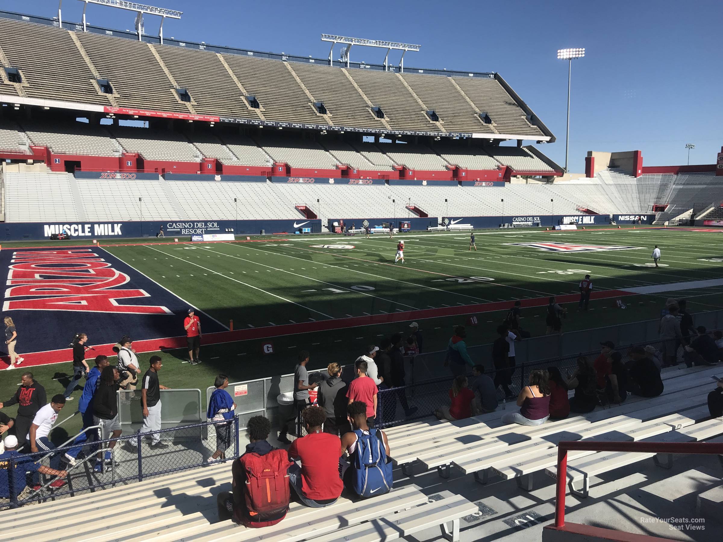 section 25, row 15 seat view  - arizona stadium