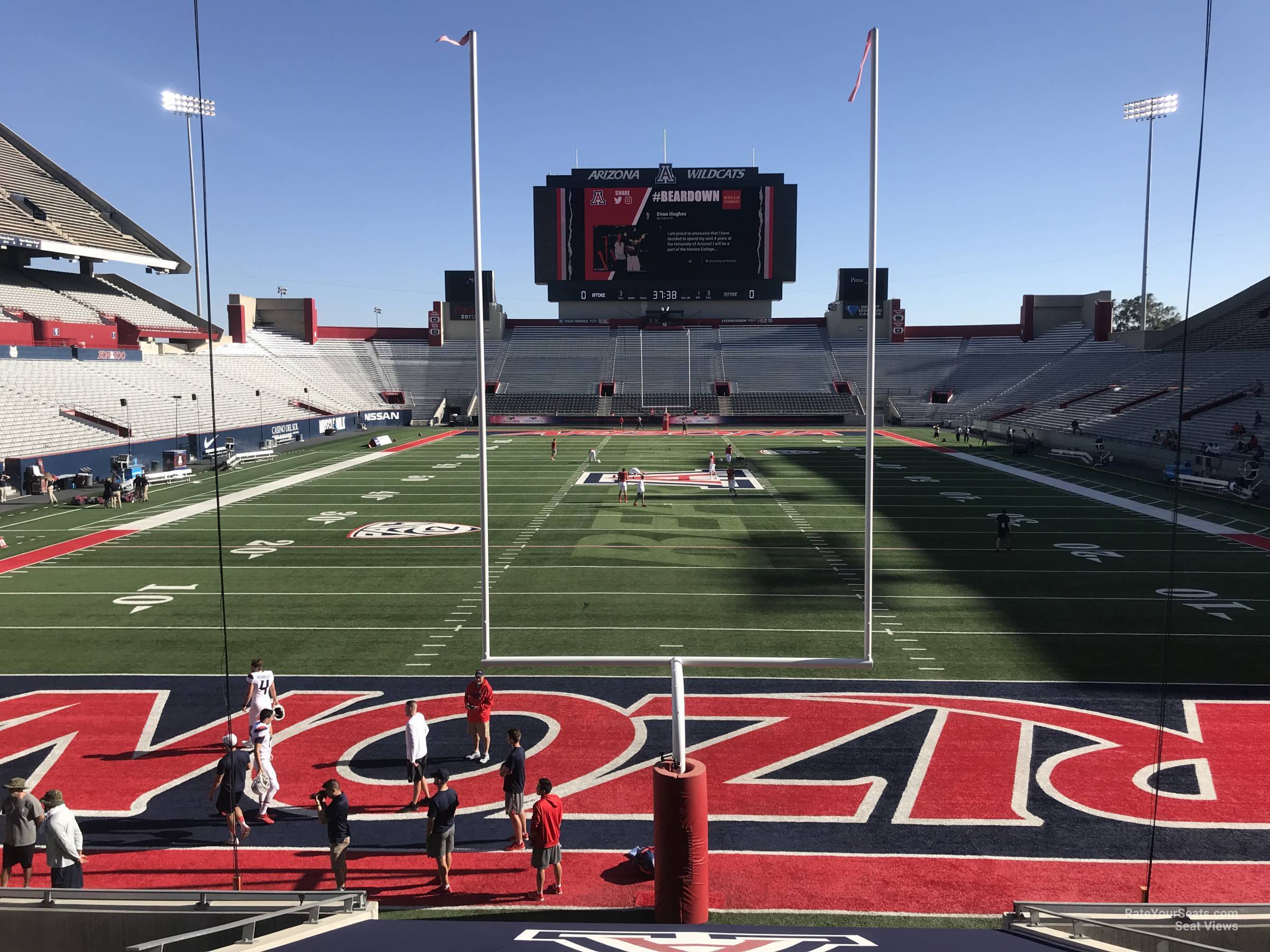 section 31, row 10 seat view  - arizona stadium