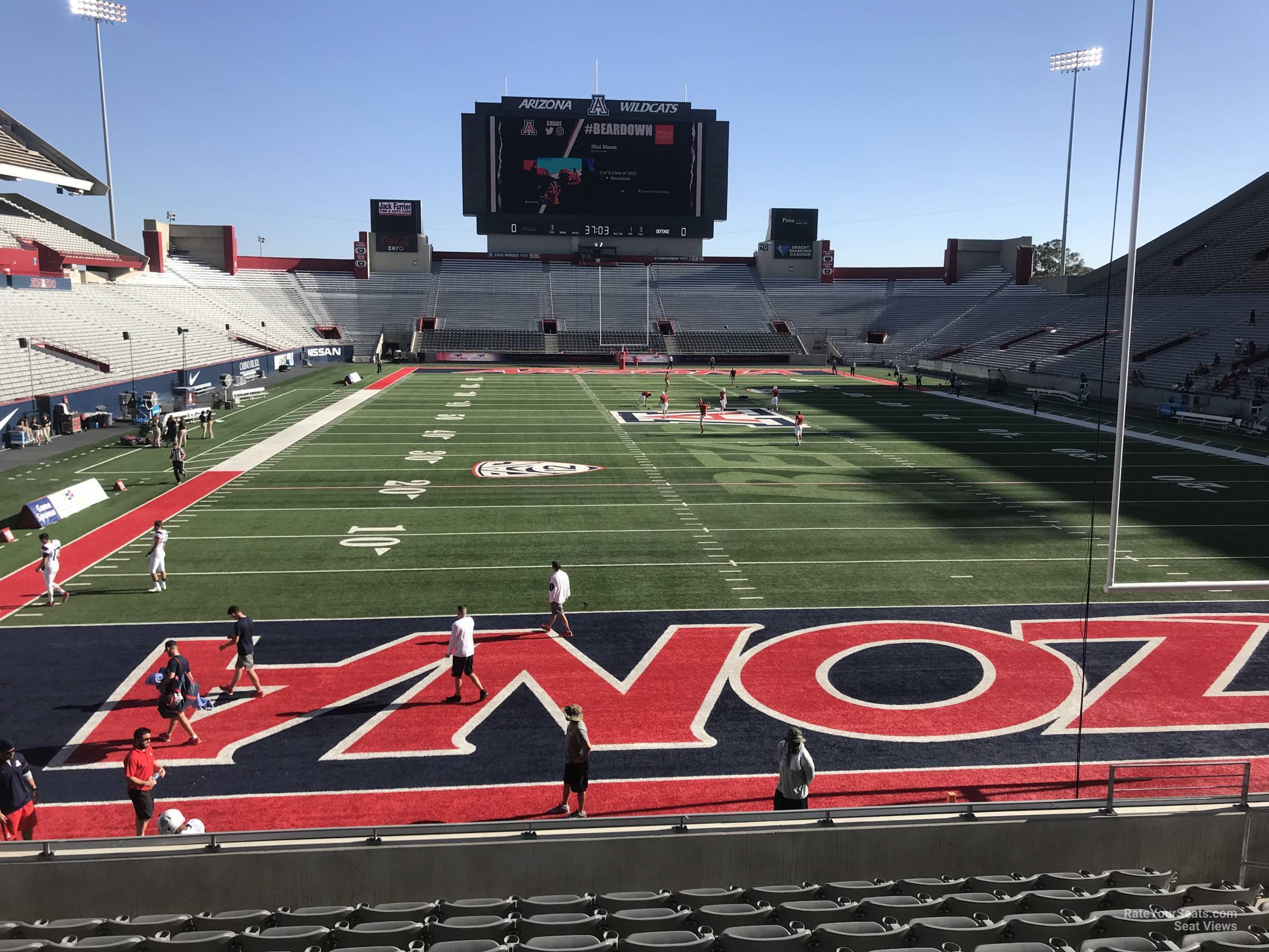 section 32, row 10 seat view  - arizona stadium