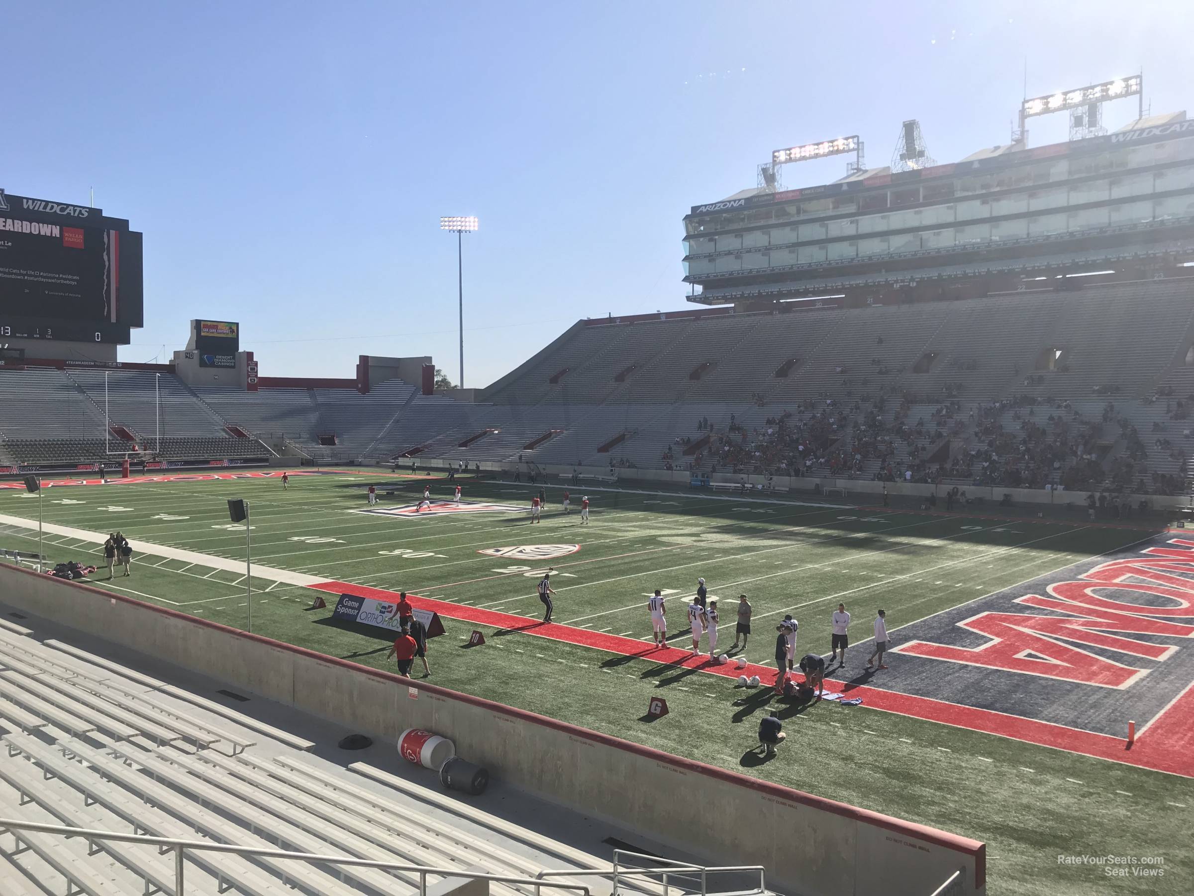 section 36, row 10 seat view  - arizona stadium