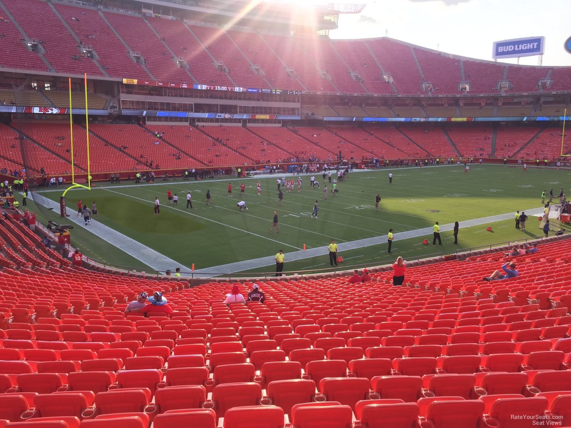 section 106, row 30 seat view  - arrowhead stadium