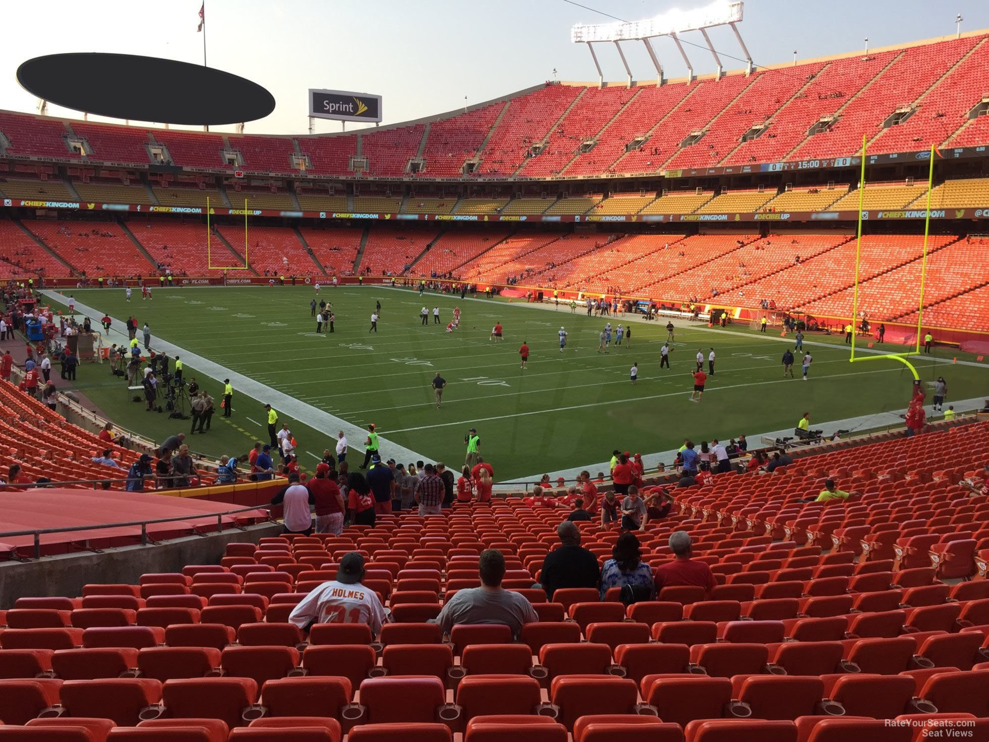 section 113, row 30 seat view  - arrowhead stadium