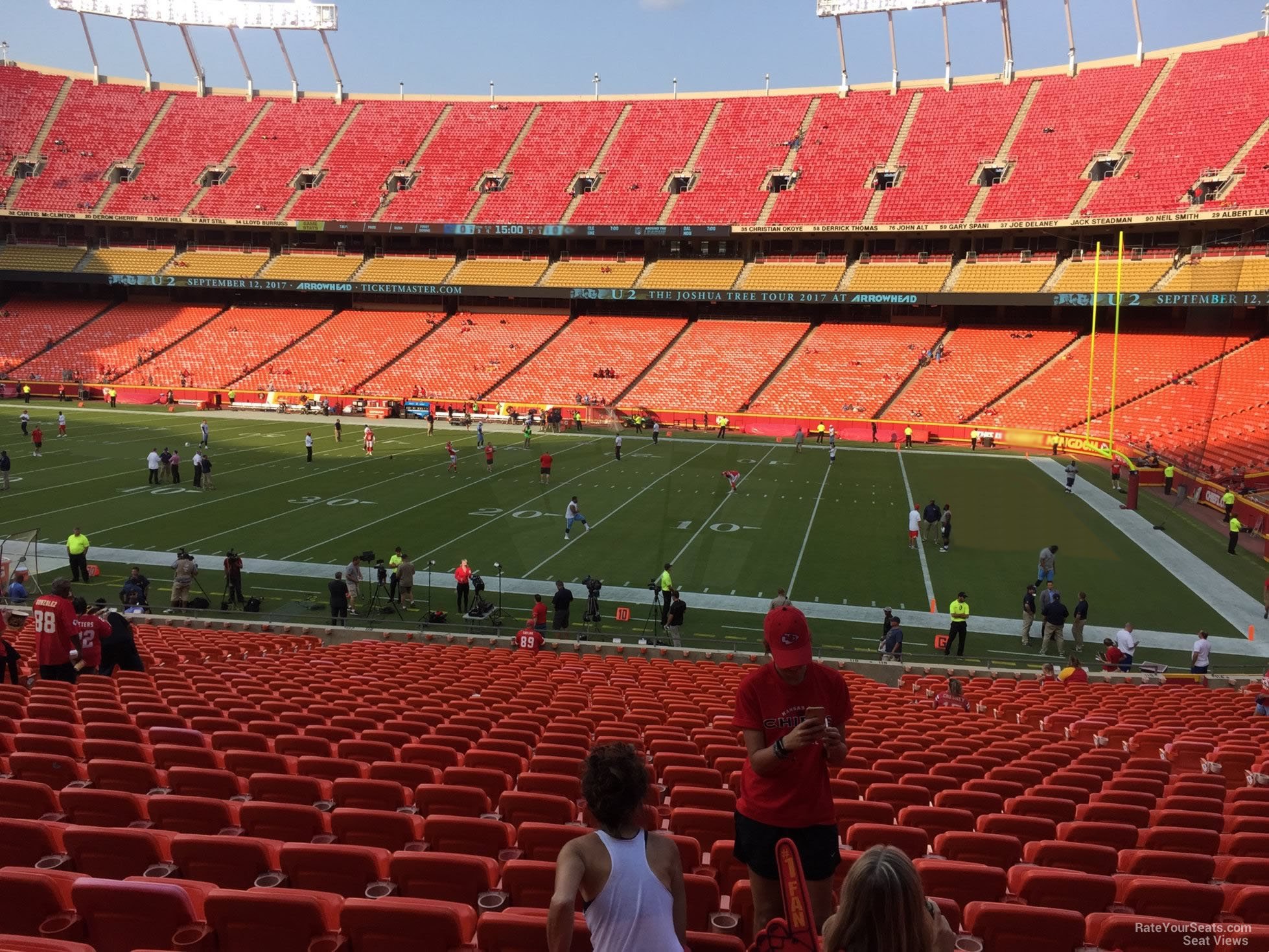 section 116, row 30 seat view  - arrowhead stadium