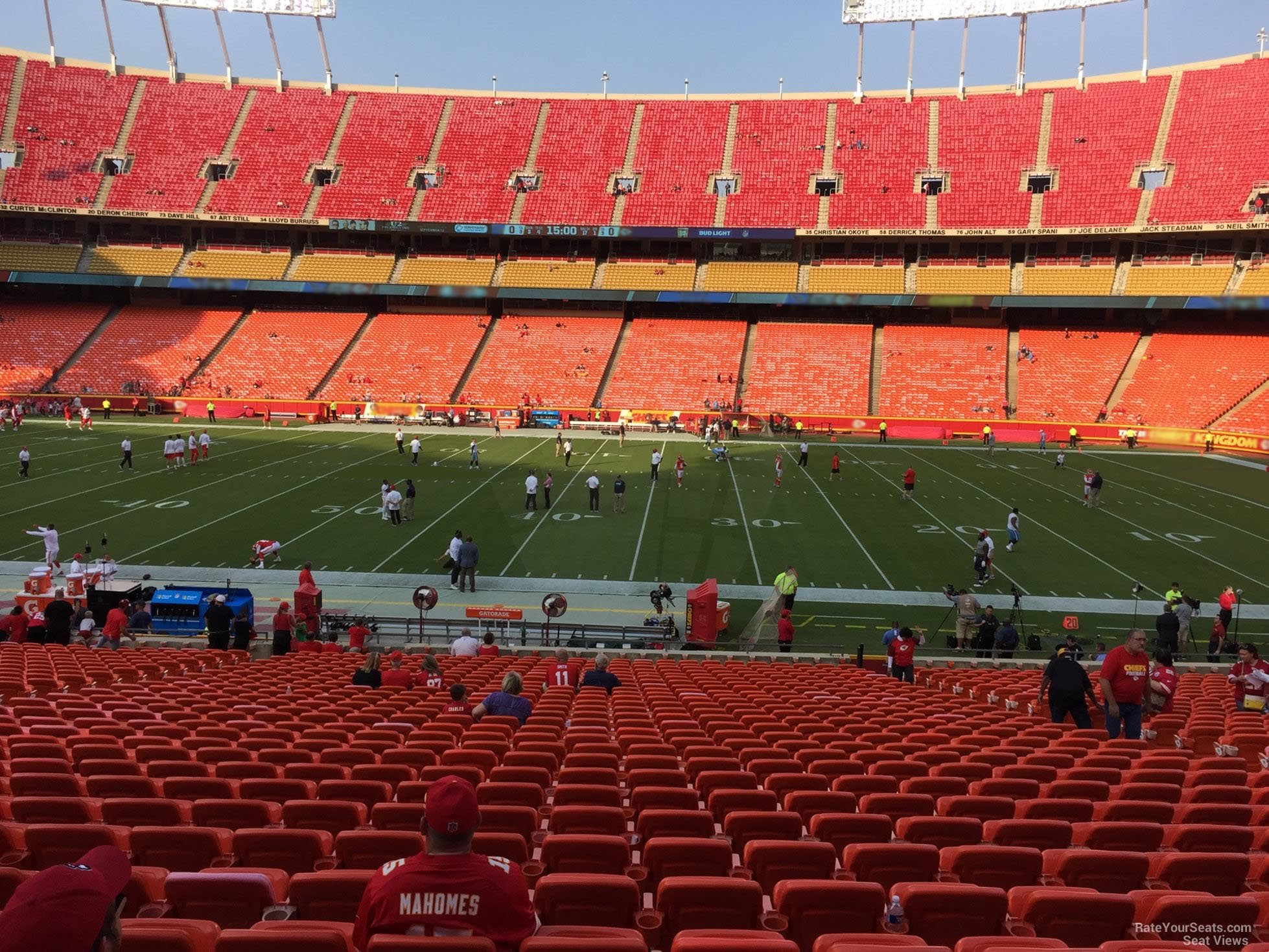 section 118, row 30 seat view  - arrowhead stadium