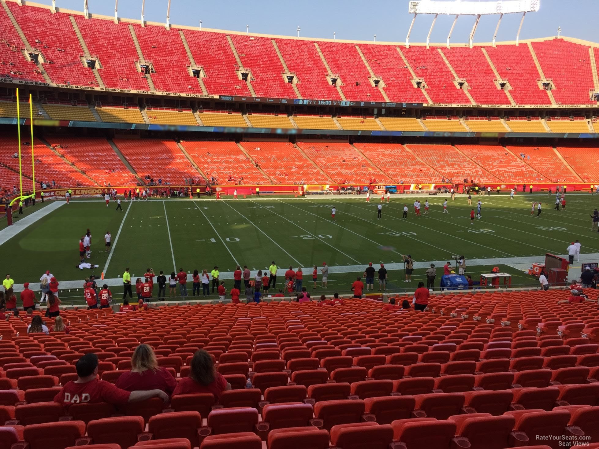 Section 122 at Arrowhead Stadium