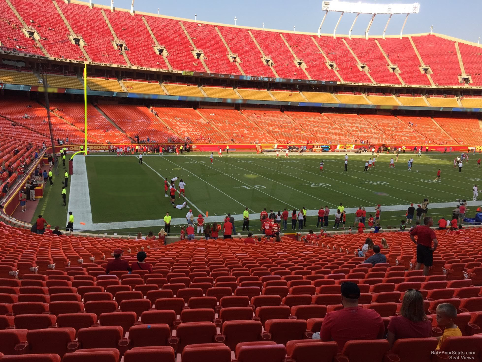 section 123, row 30 seat view  - arrowhead stadium