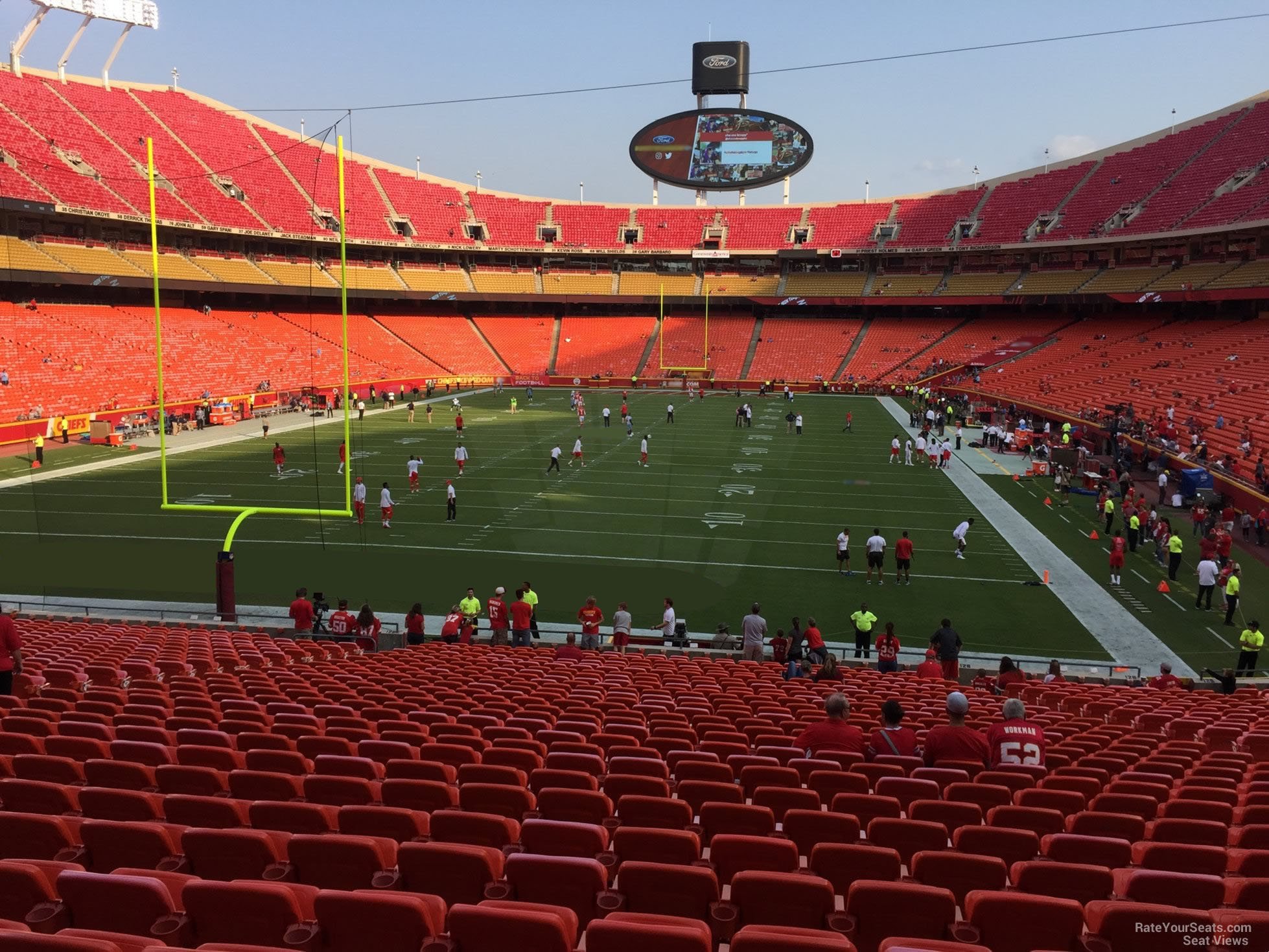 section 127, row 30 seat view  - arrowhead stadium