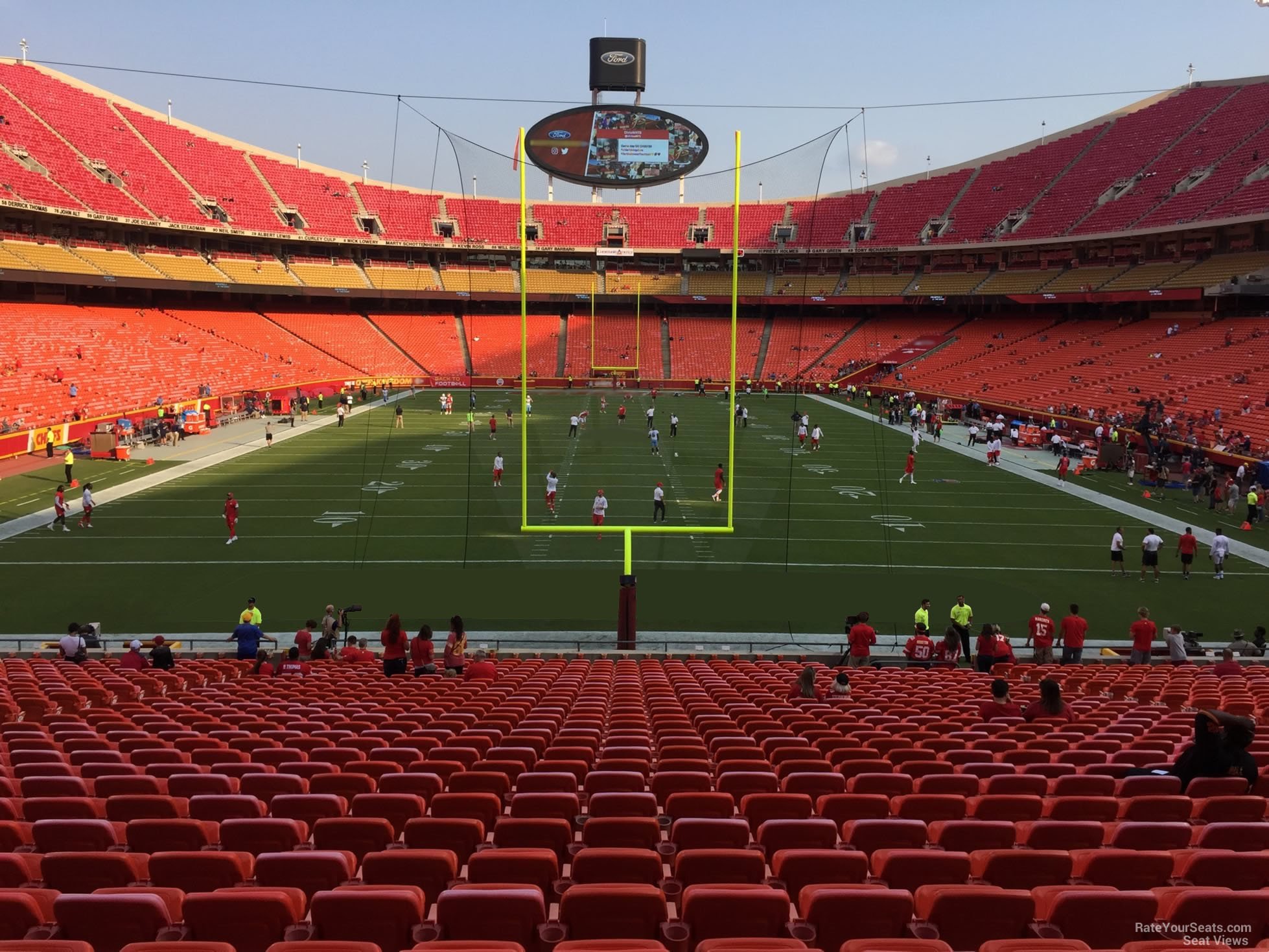 section 128, row 30 seat view  - arrowhead stadium