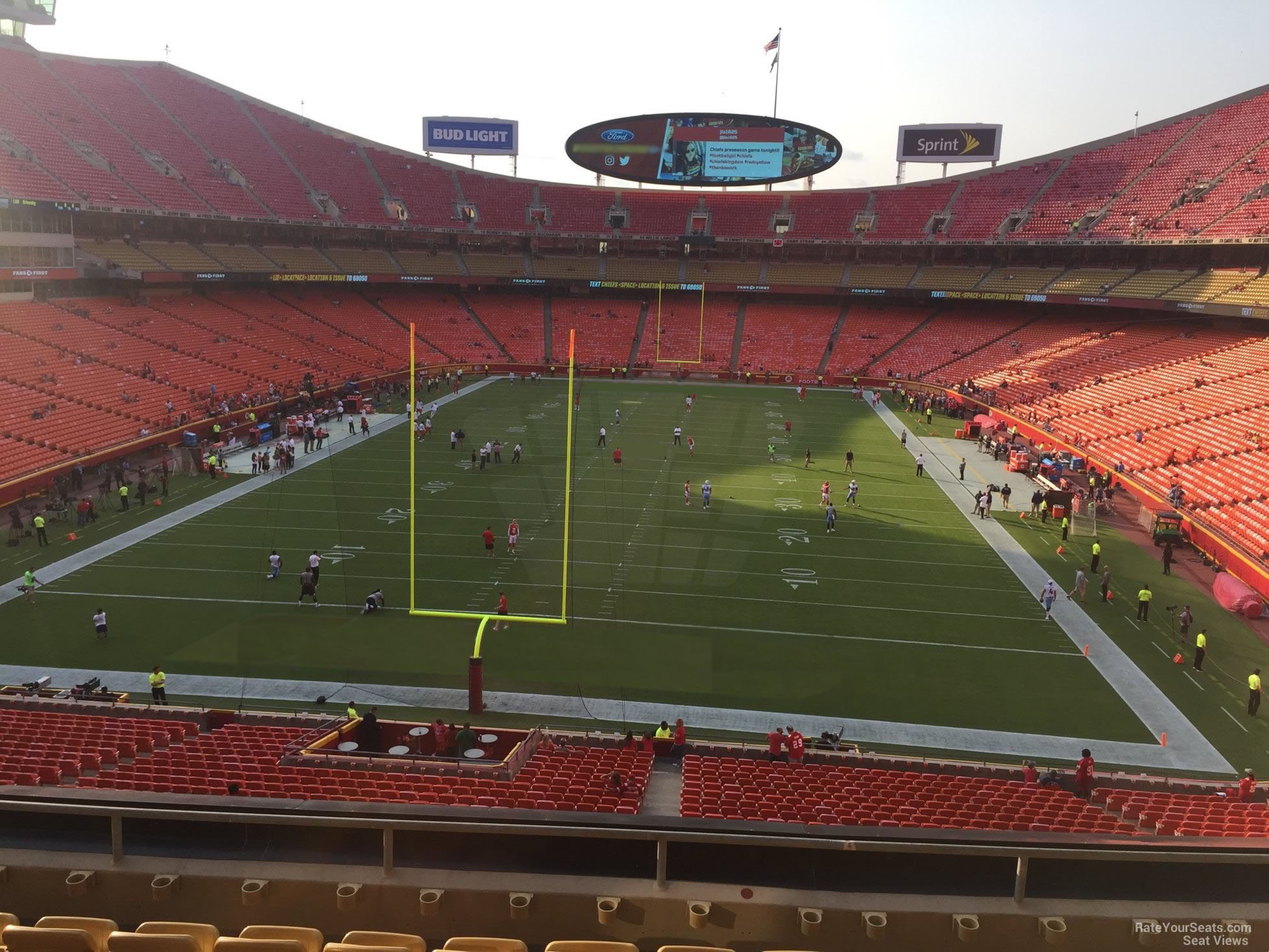 section 212, row 7 seat view  - arrowhead stadium