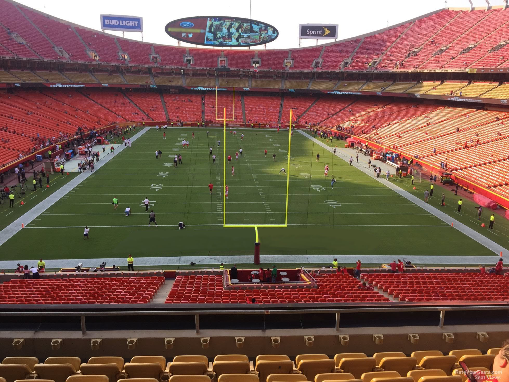 section 213, row 7 seat view  - arrowhead stadium