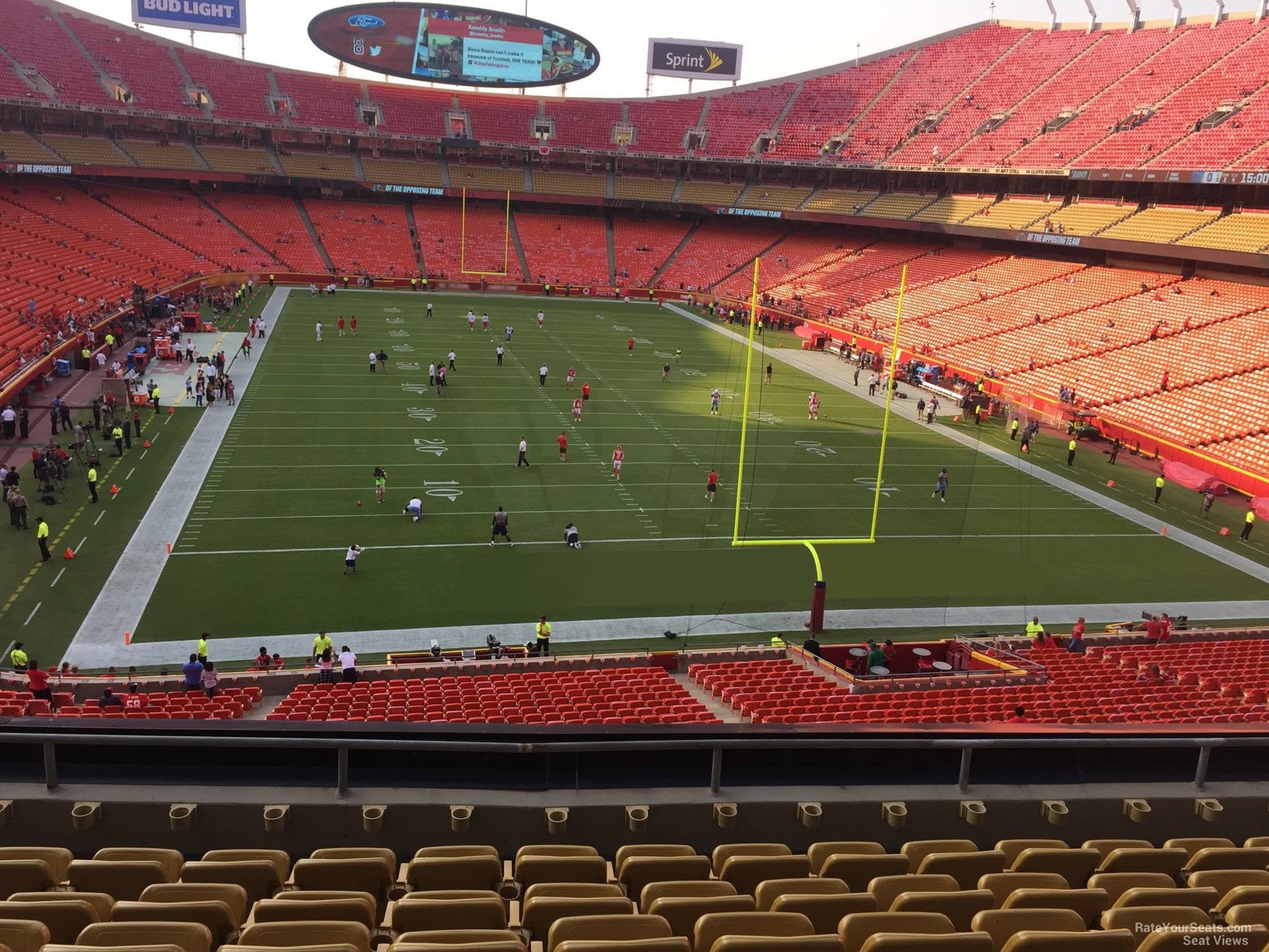 section 214, row 7 seat view  - arrowhead stadium