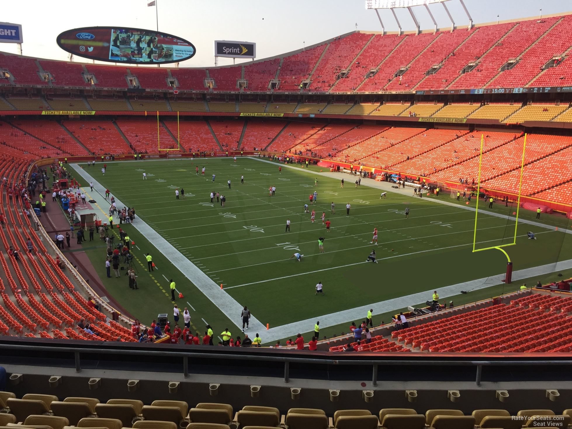 section 216, row 7 seat view  - arrowhead stadium